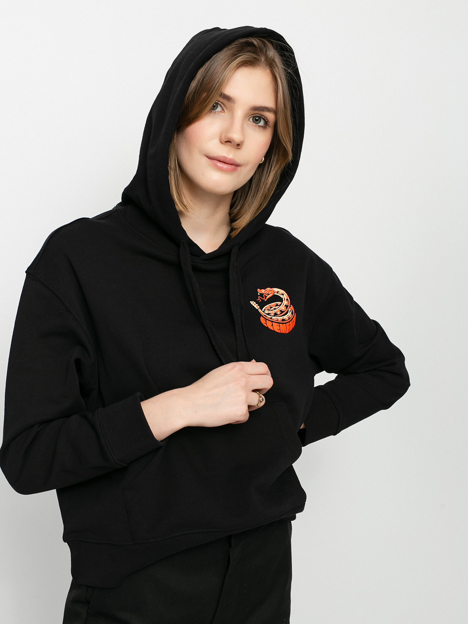 Mikina s kapucí Element Pick Your Poison HD Wmn (flint black)