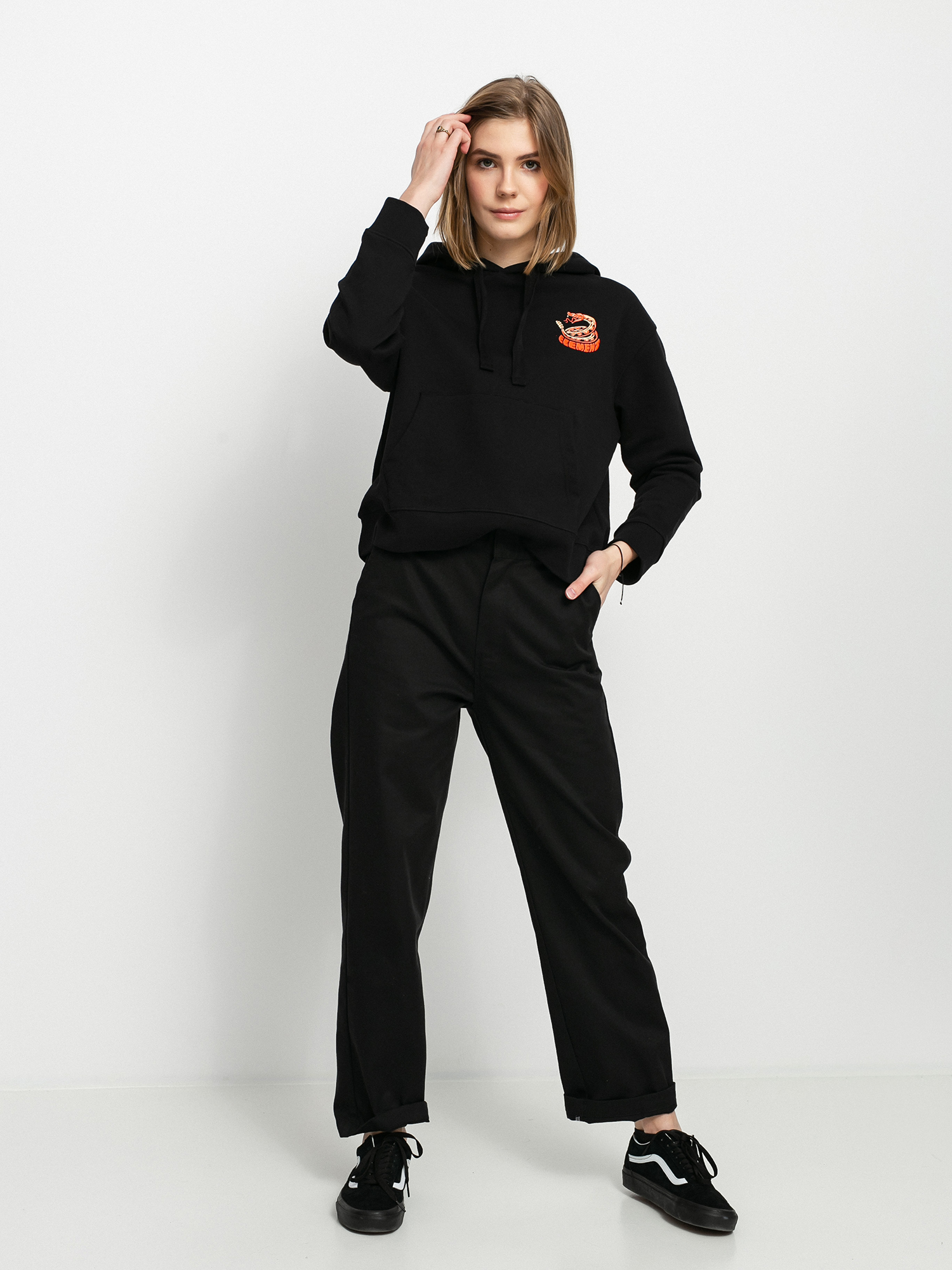 Mikina s kapucí Element Pick Your Poison HD Wmn (flint black)