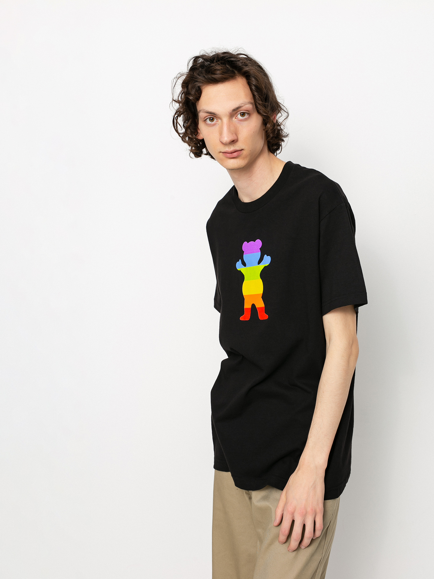 Tričko Grizzly Griptape Pride Bear (black)