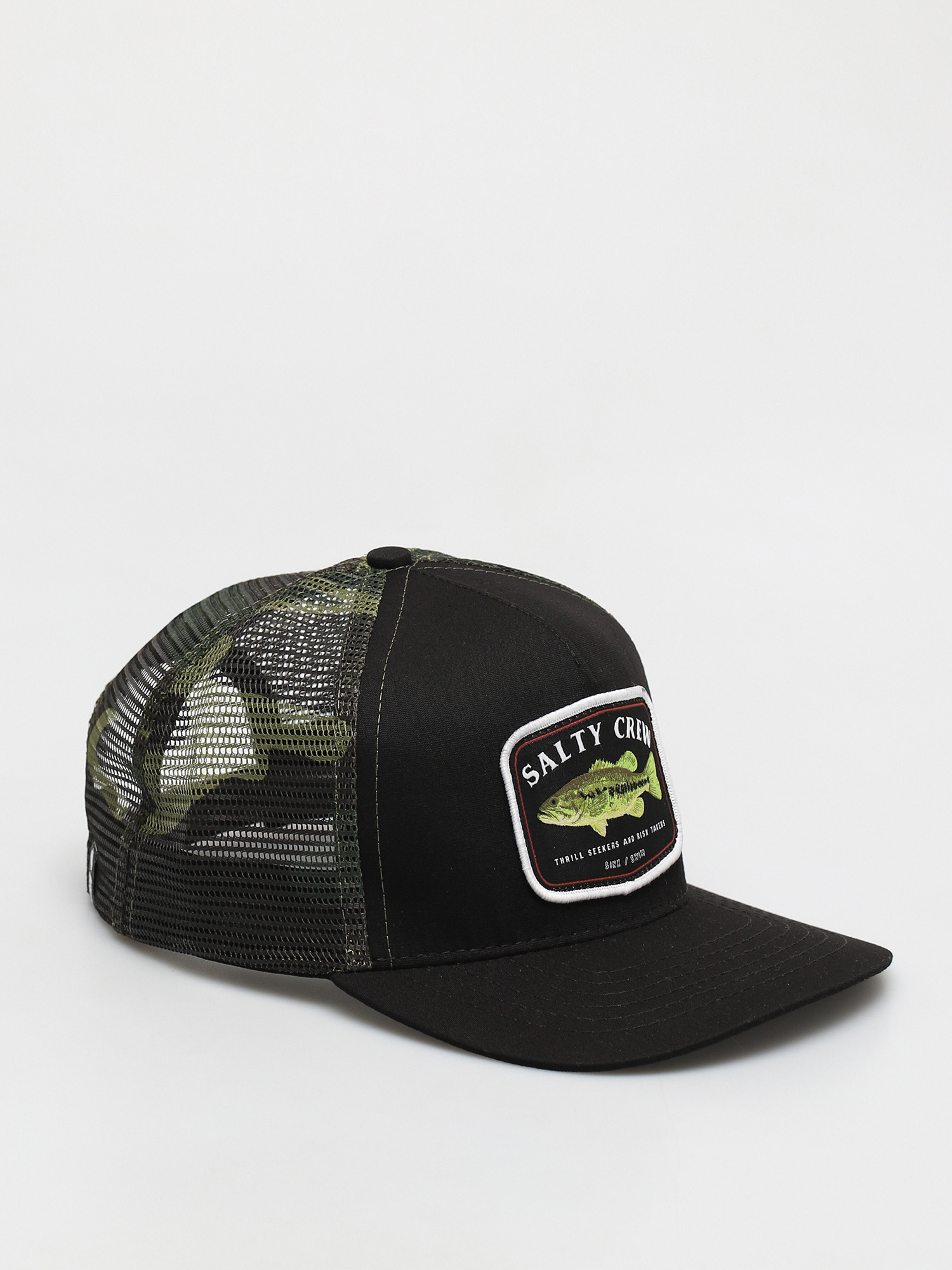 Kšiltovka  Salty Crew Bigmouth Trucker (black/camo)