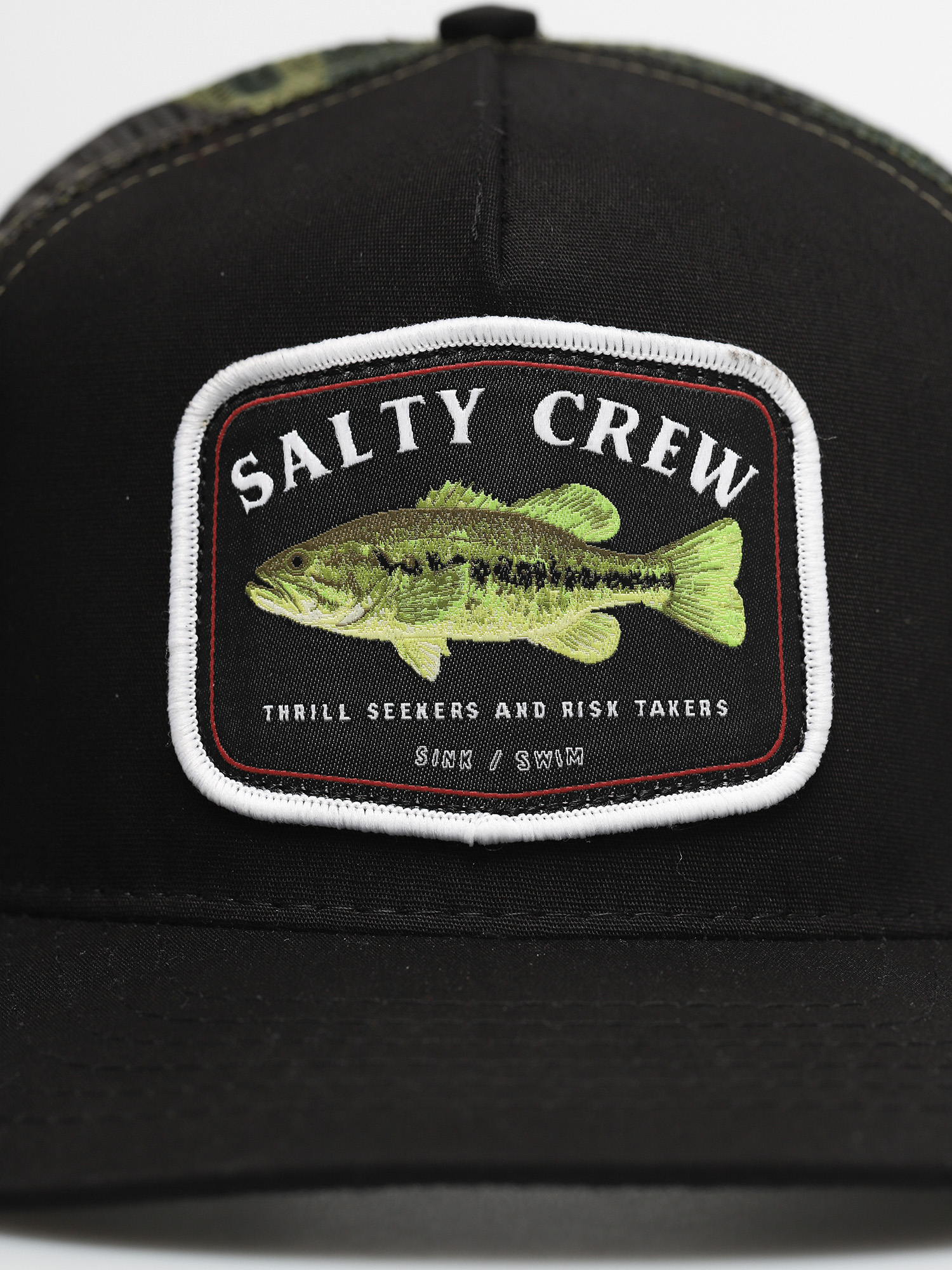 Kšiltovka  Salty Crew Bigmouth Trucker (black/camo)