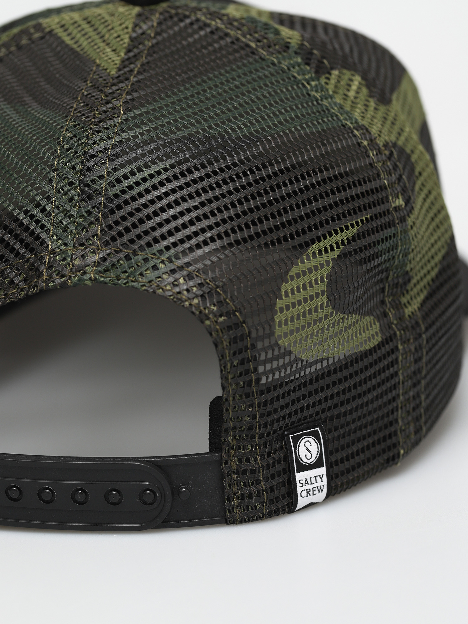 Kšiltovka  Salty Crew Bigmouth Trucker (black/camo)