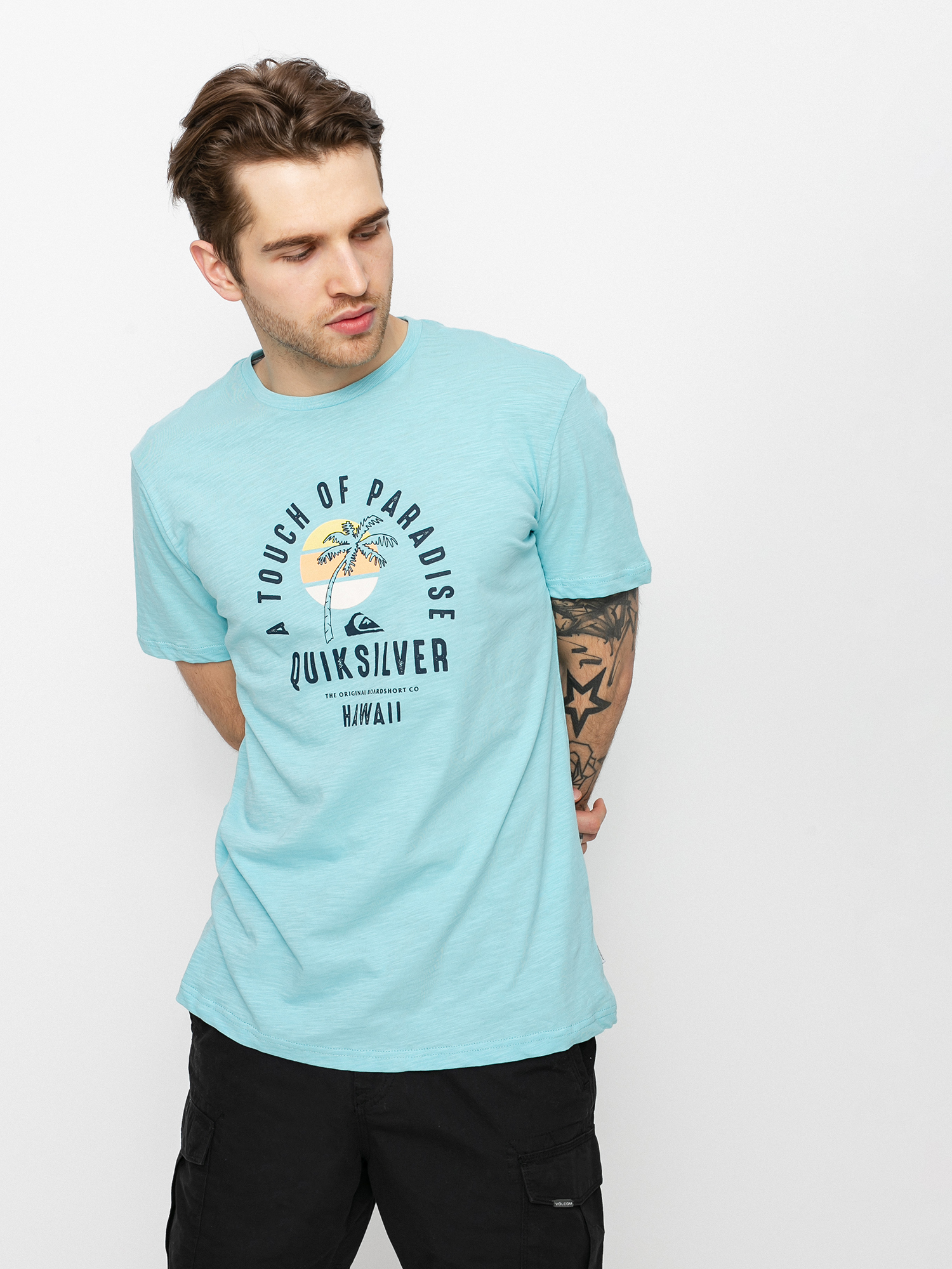 Tričko Quiksilver Quiet Hour (gulf stream)