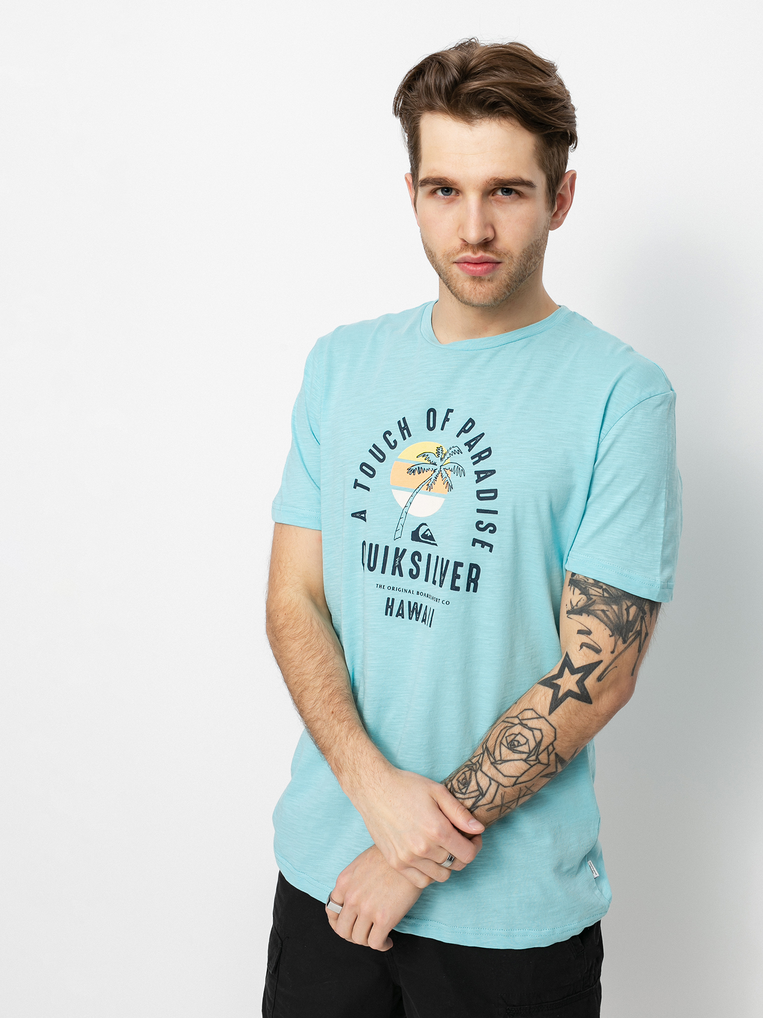 Tričko Quiksilver Quiet Hour (gulf stream)