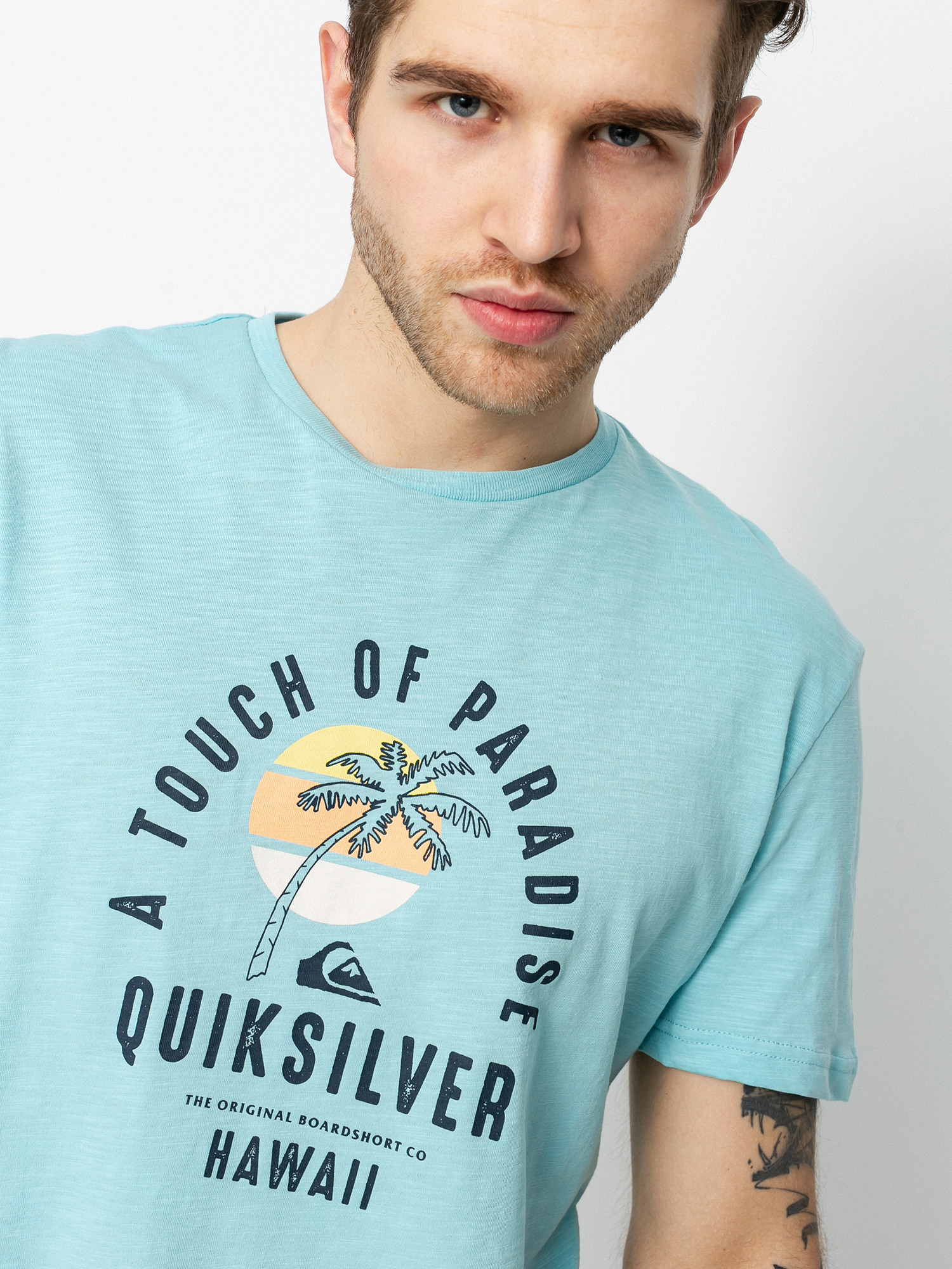 Tričko Quiksilver Quiet Hour (gulf stream)