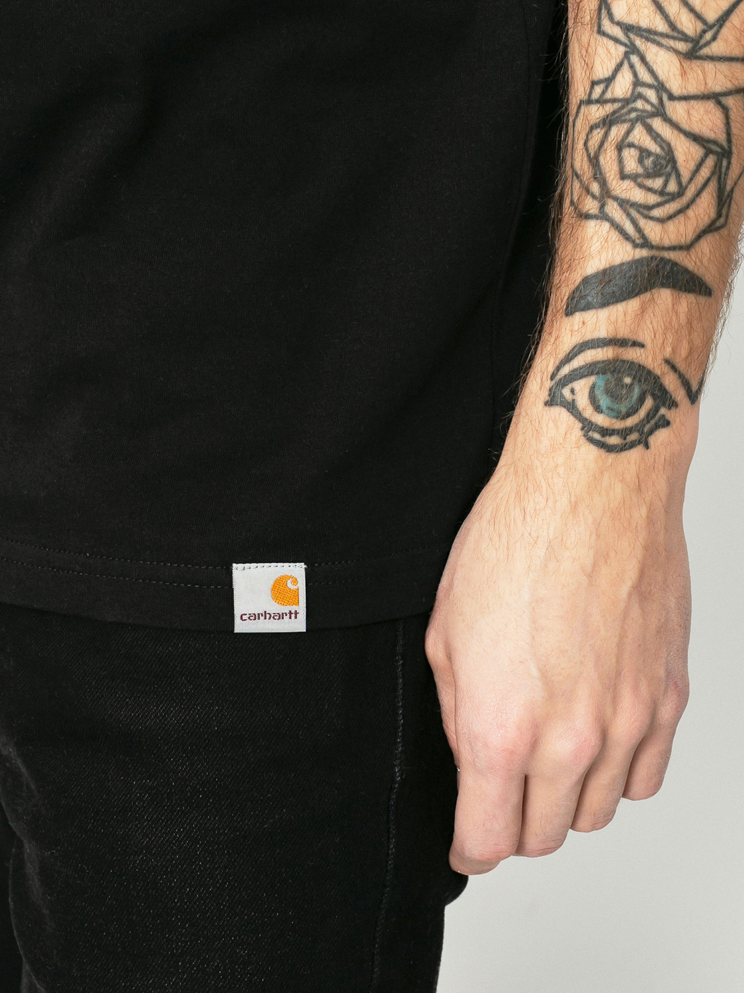 Tričko Carhartt WIP Harp (black/white)