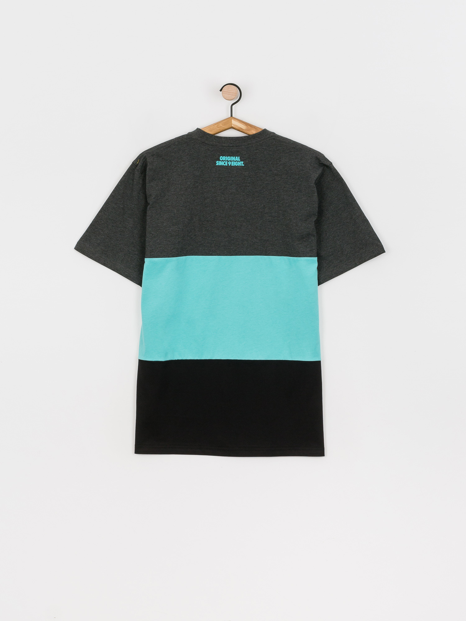 Tričko MassDnm Zone (dk heather/turquoise/black)