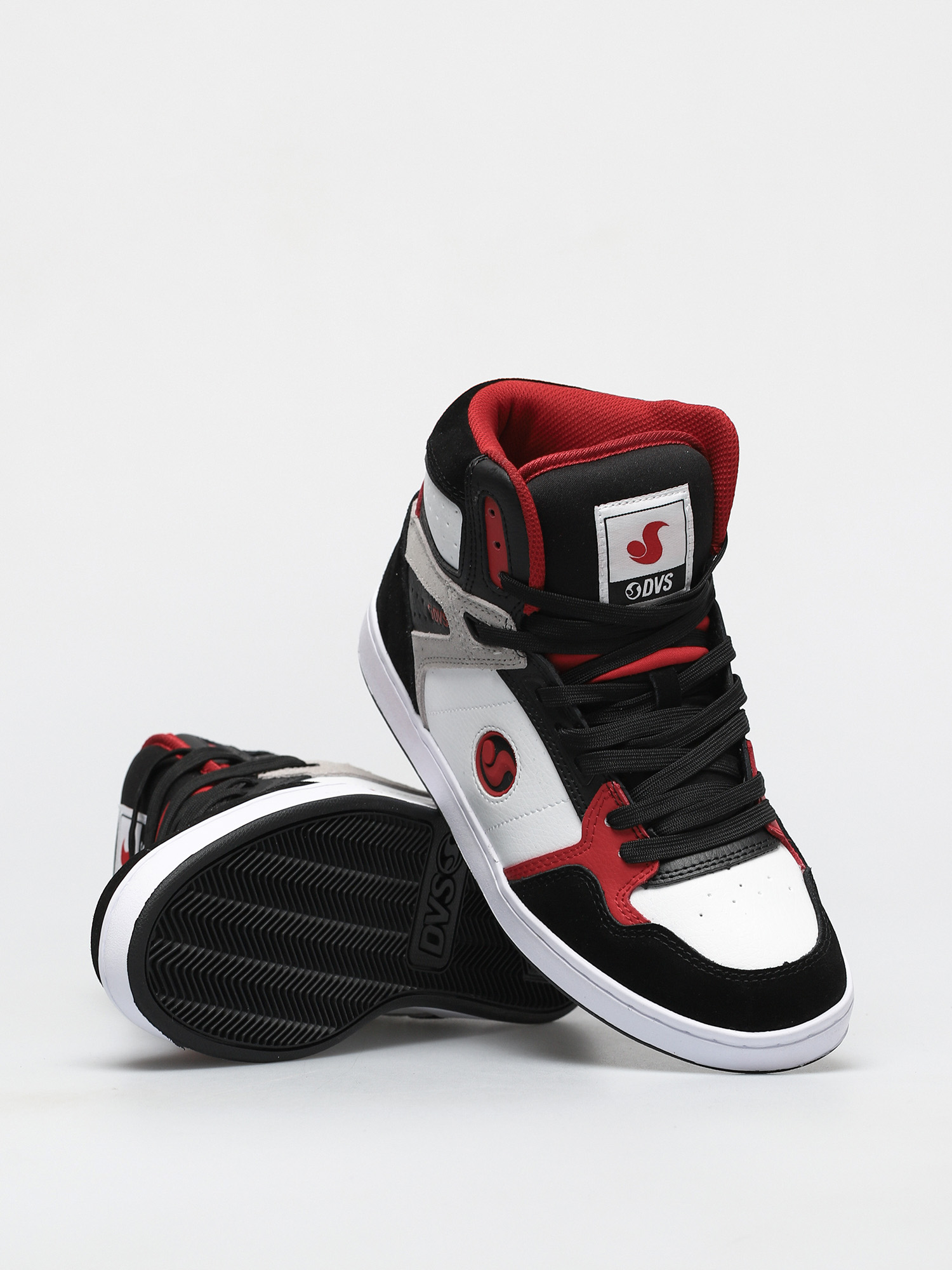 Boty DVS Honcho (white black red suede)