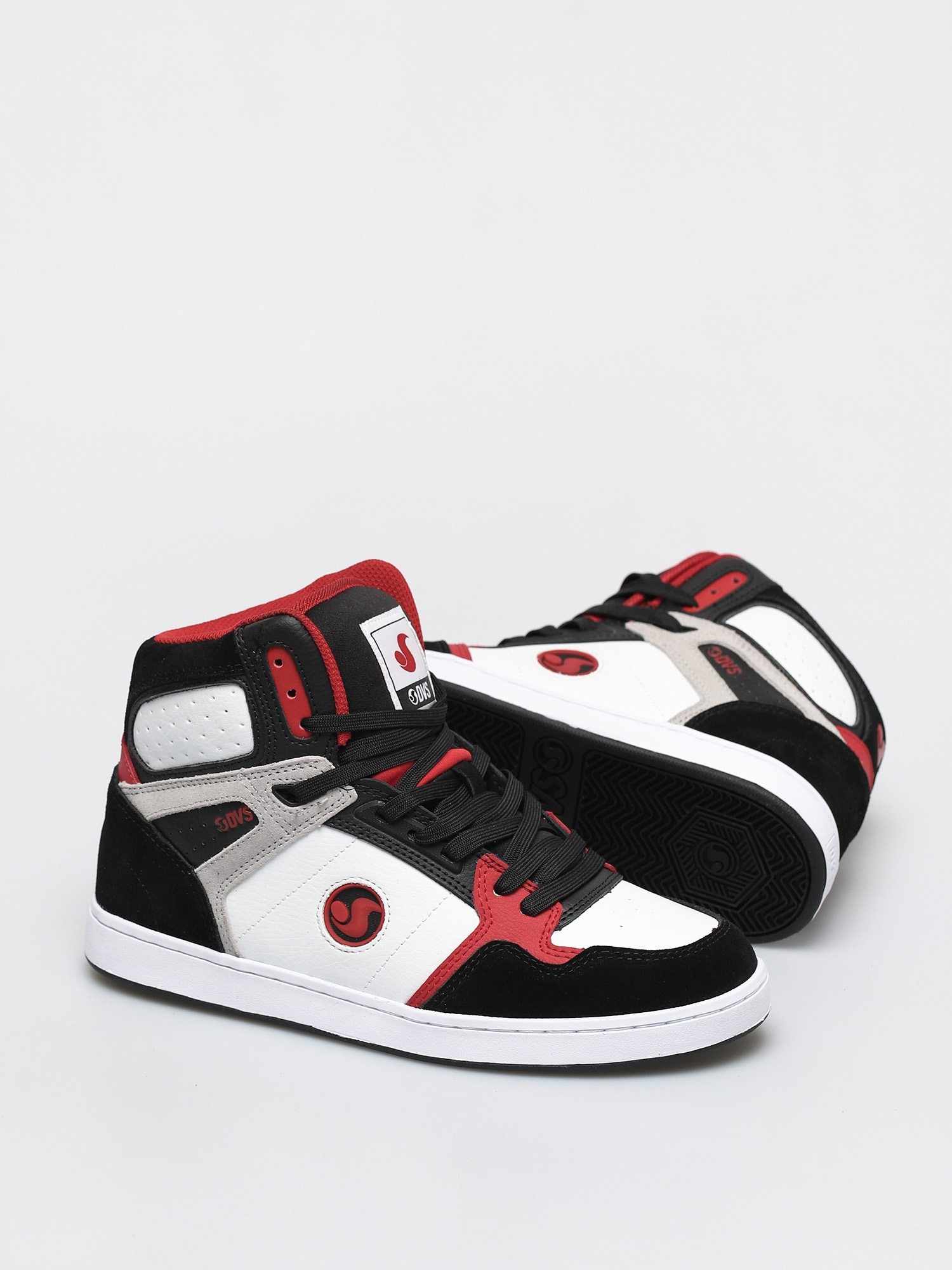 Boty DVS Honcho (white black red suede)