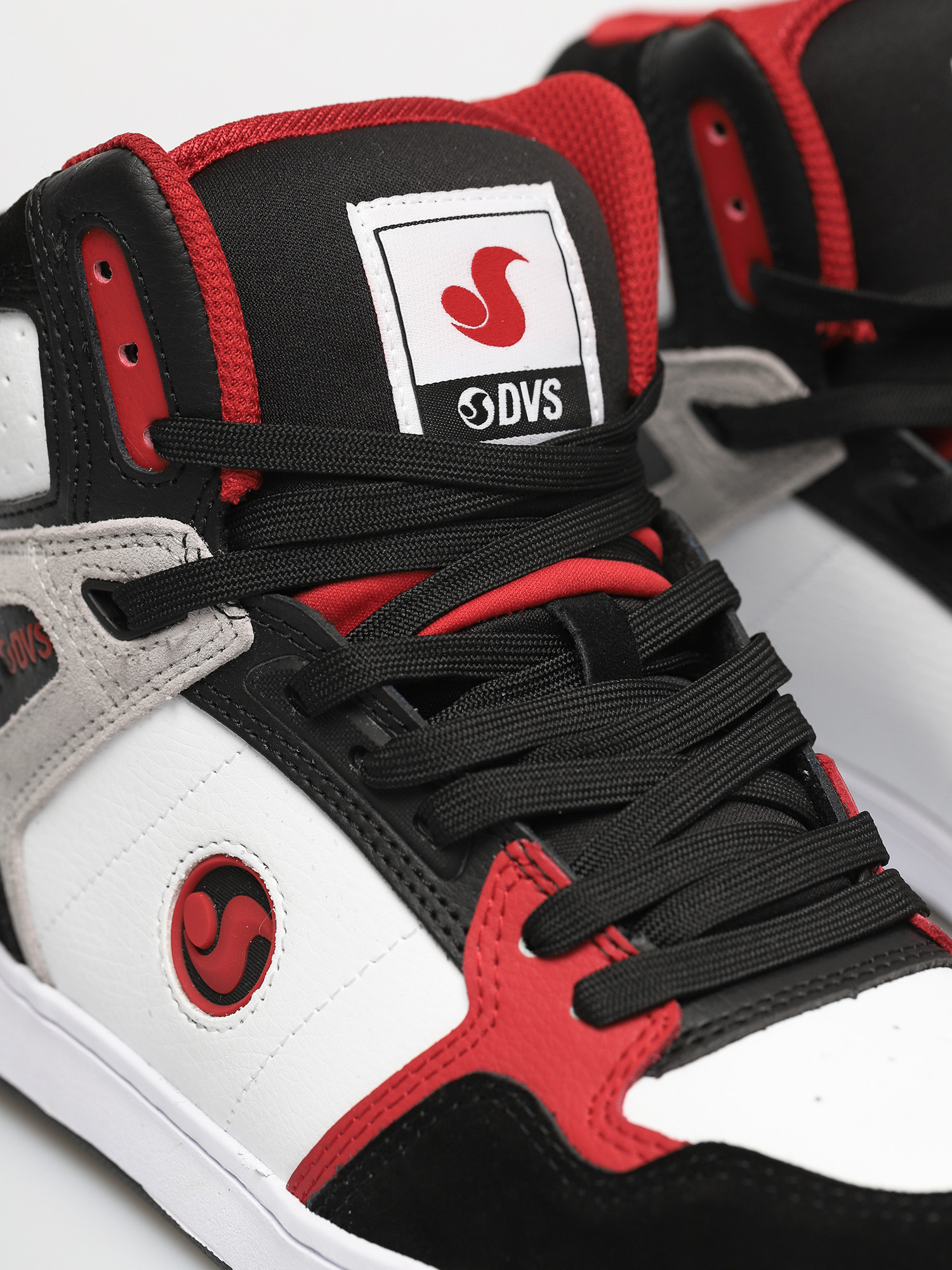 Boty DVS Honcho (white black red suede)