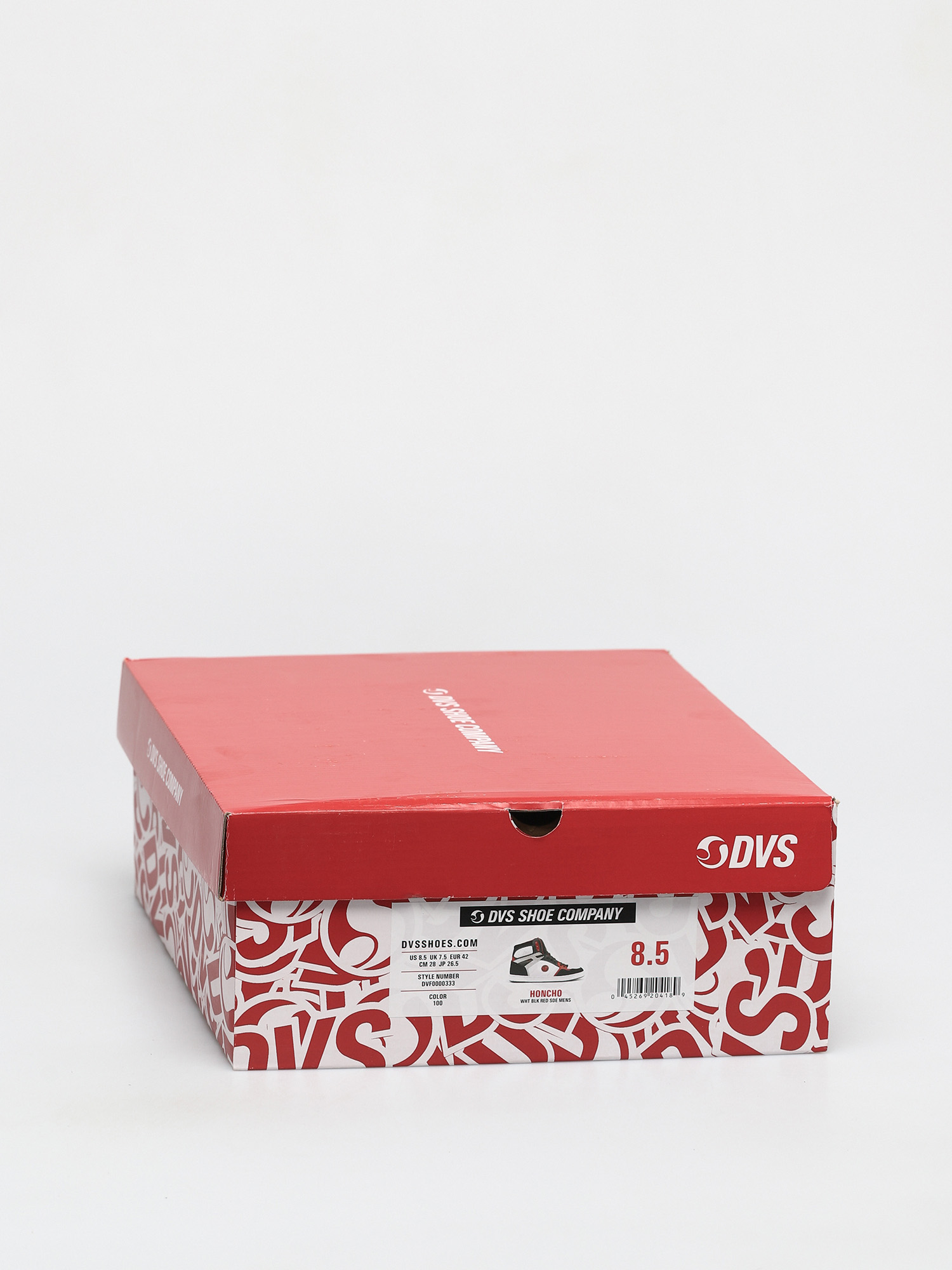 Boty DVS Honcho (white black red suede)