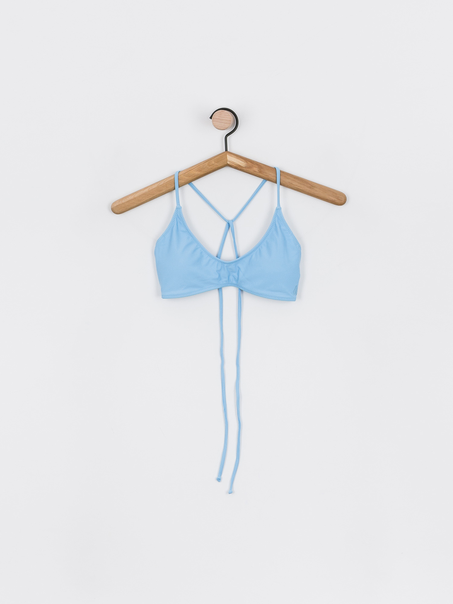 Horní díl bikini Volcom Simply Solid Scoop Wmn (coastal blue)