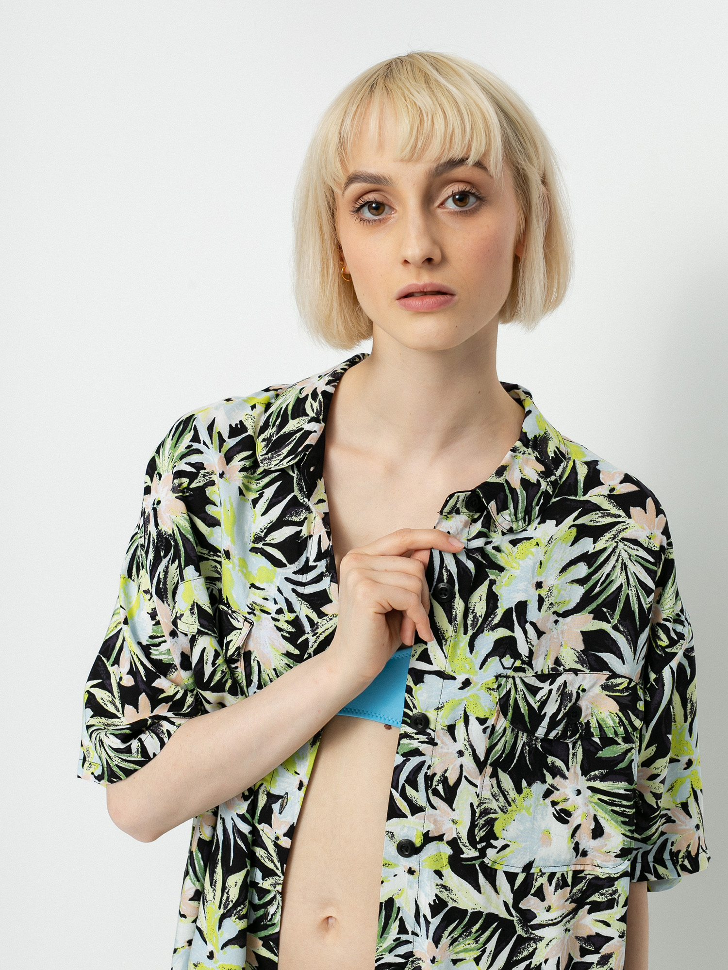 Košile Volcom Thats My Type Overshirt Wmn (lime)