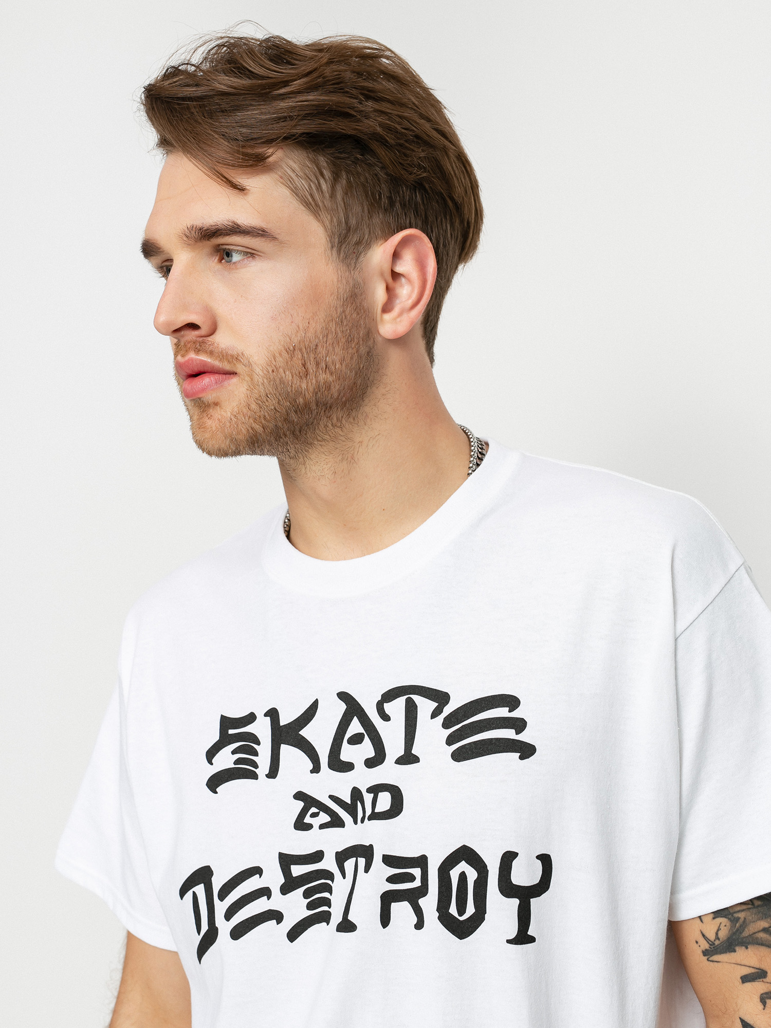 Thrasher Tričko Skate And Destroy (white)