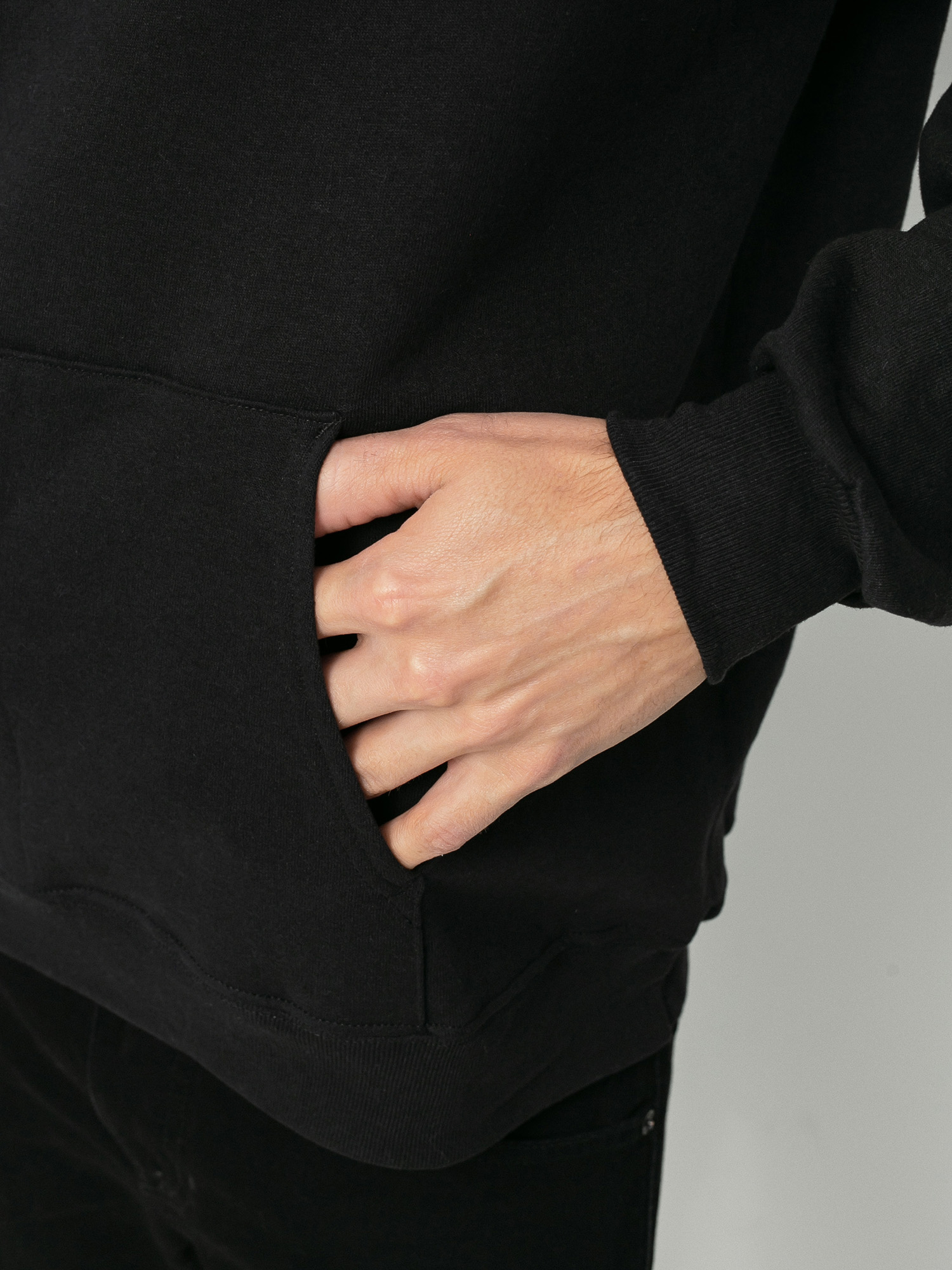 Thrasher Mikina s kapucí Skate Goat HD (black/white)