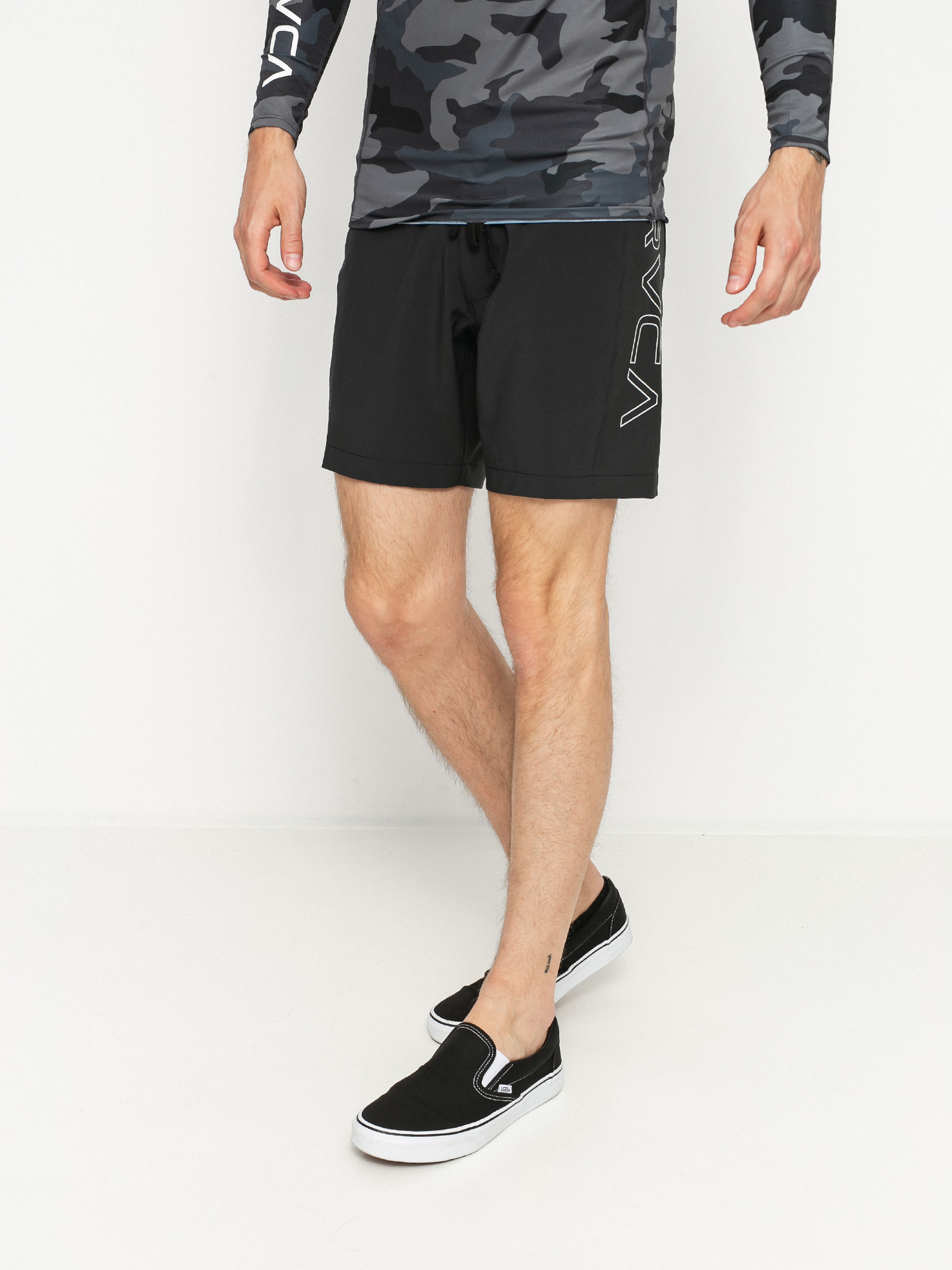 Plážové kraťasy RVCA Dulton Trunk (black)