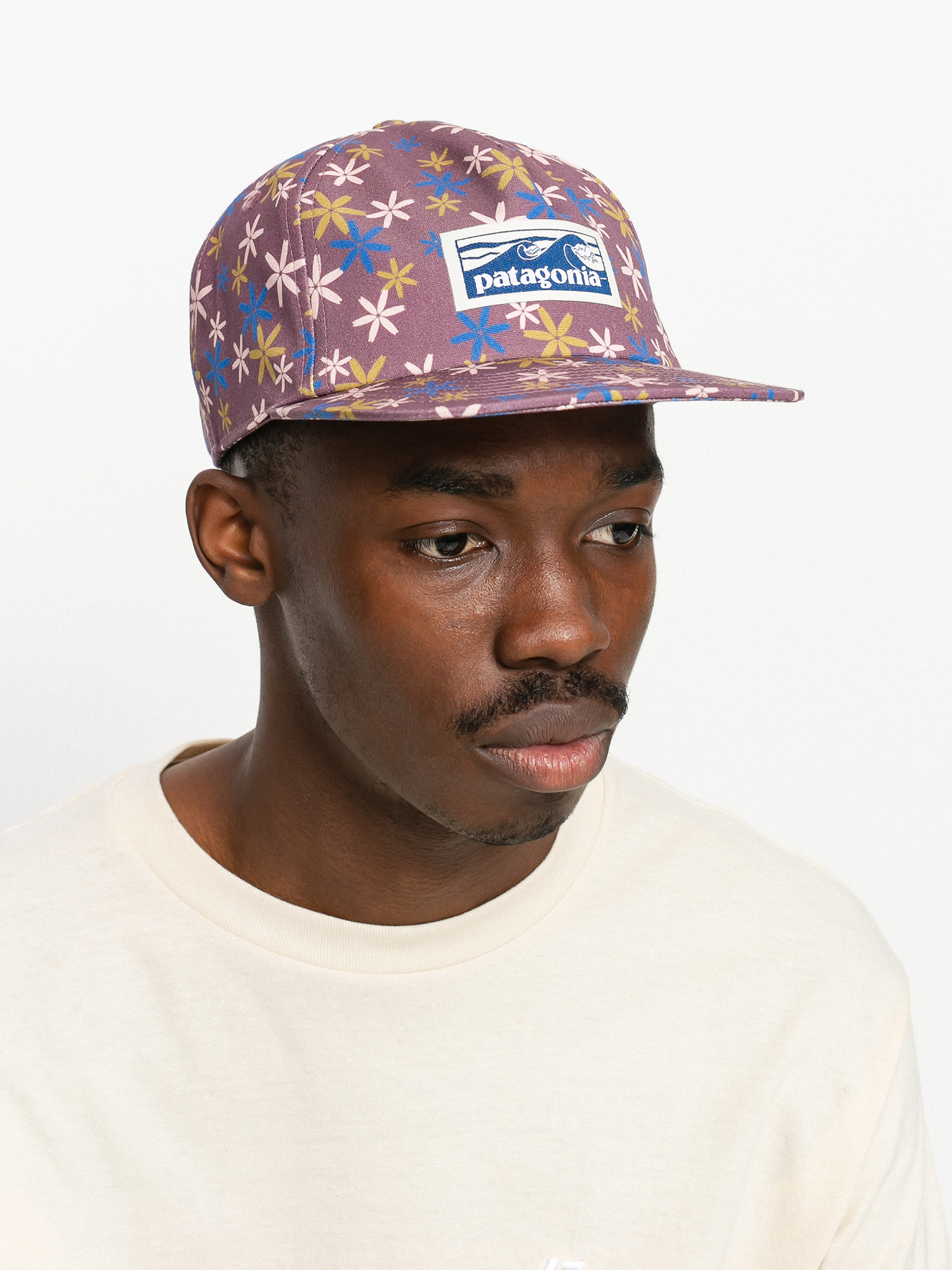 Kšiltovka  Patagonia Boardshort Label Funfarer ZD (fish flowers small/hyssop purple)