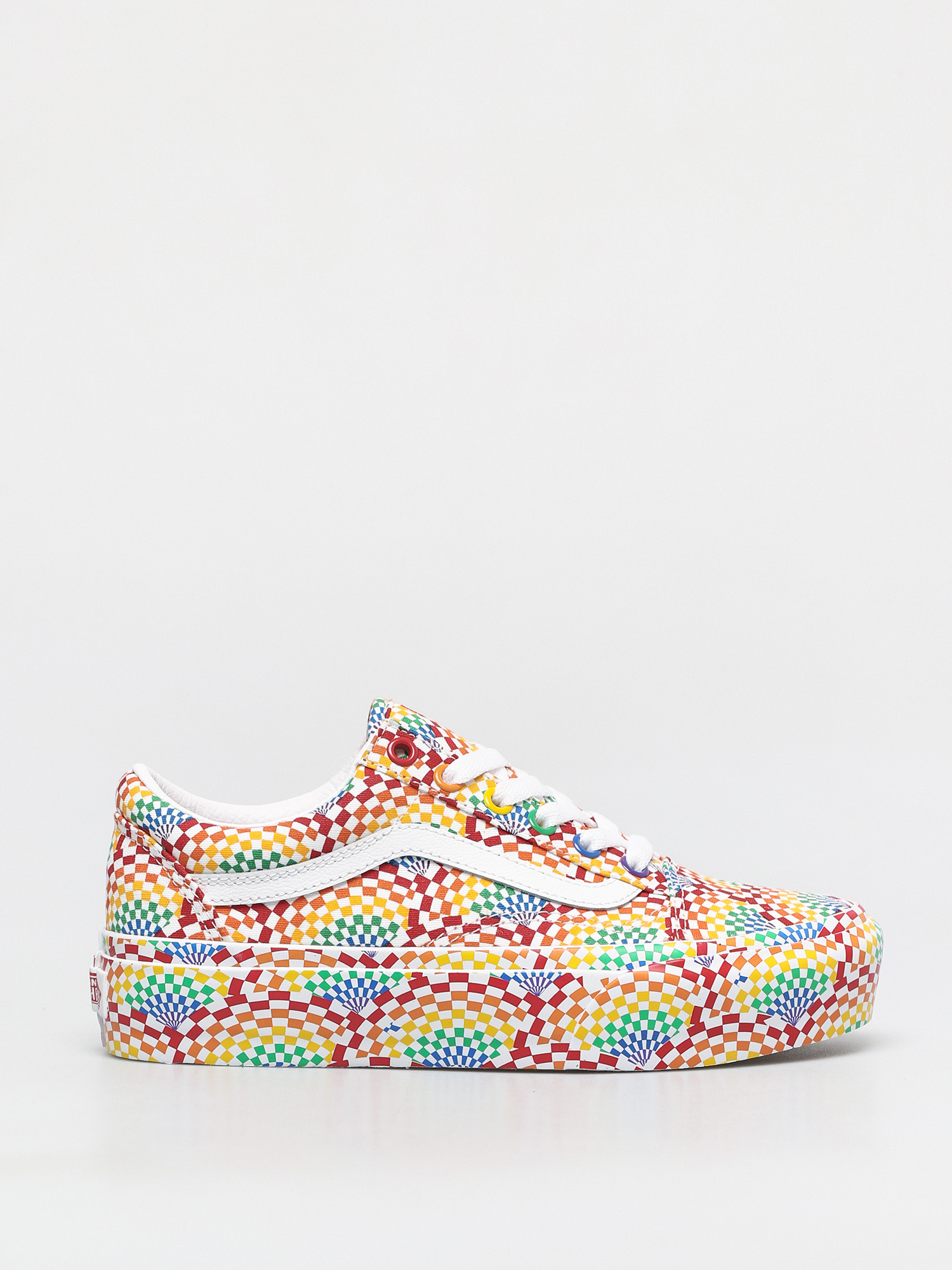 Boty Vans Old Skool Platform (pride multi/true white)