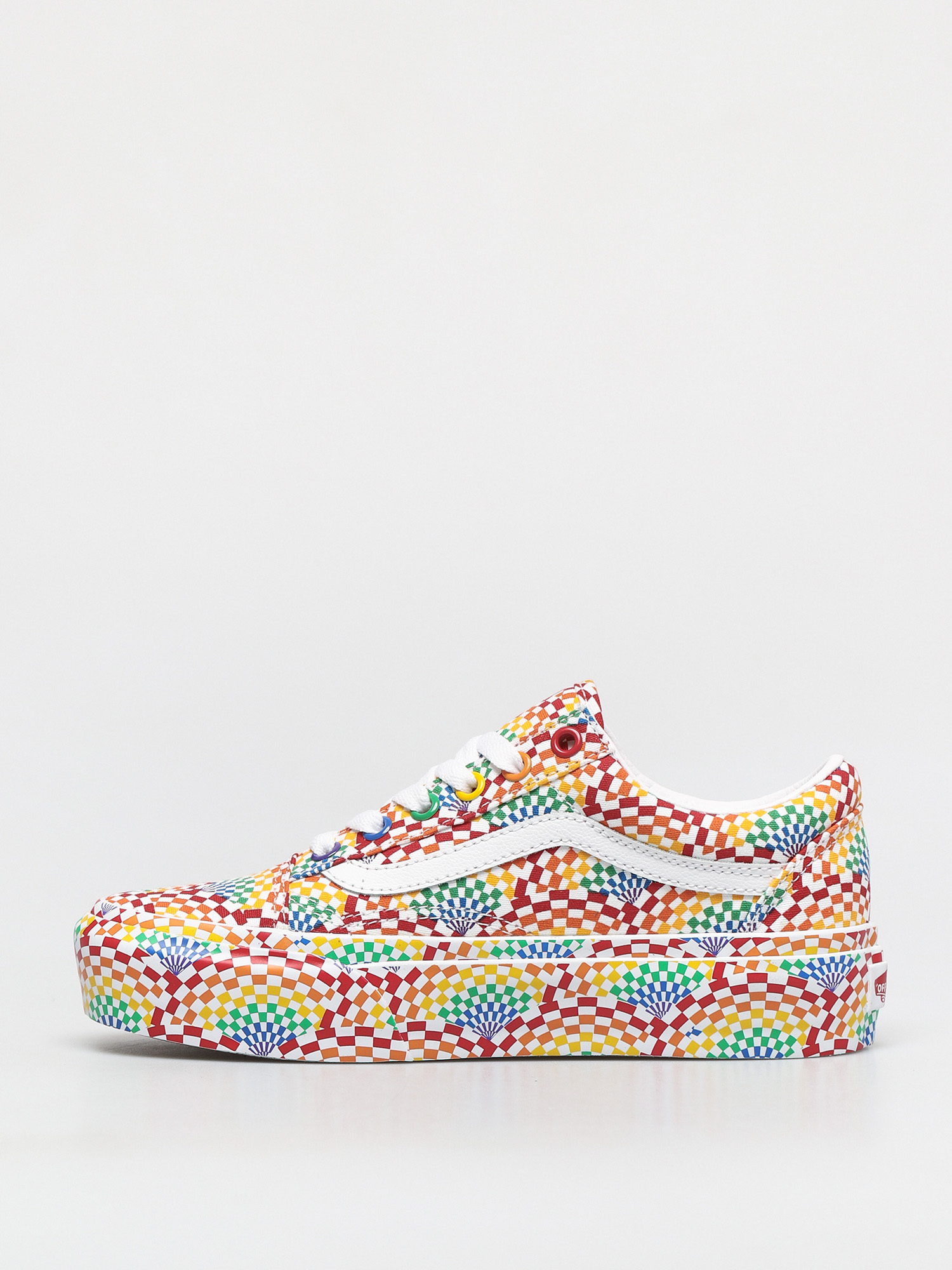Boty Vans Old Skool Platform (pride multi/true white)