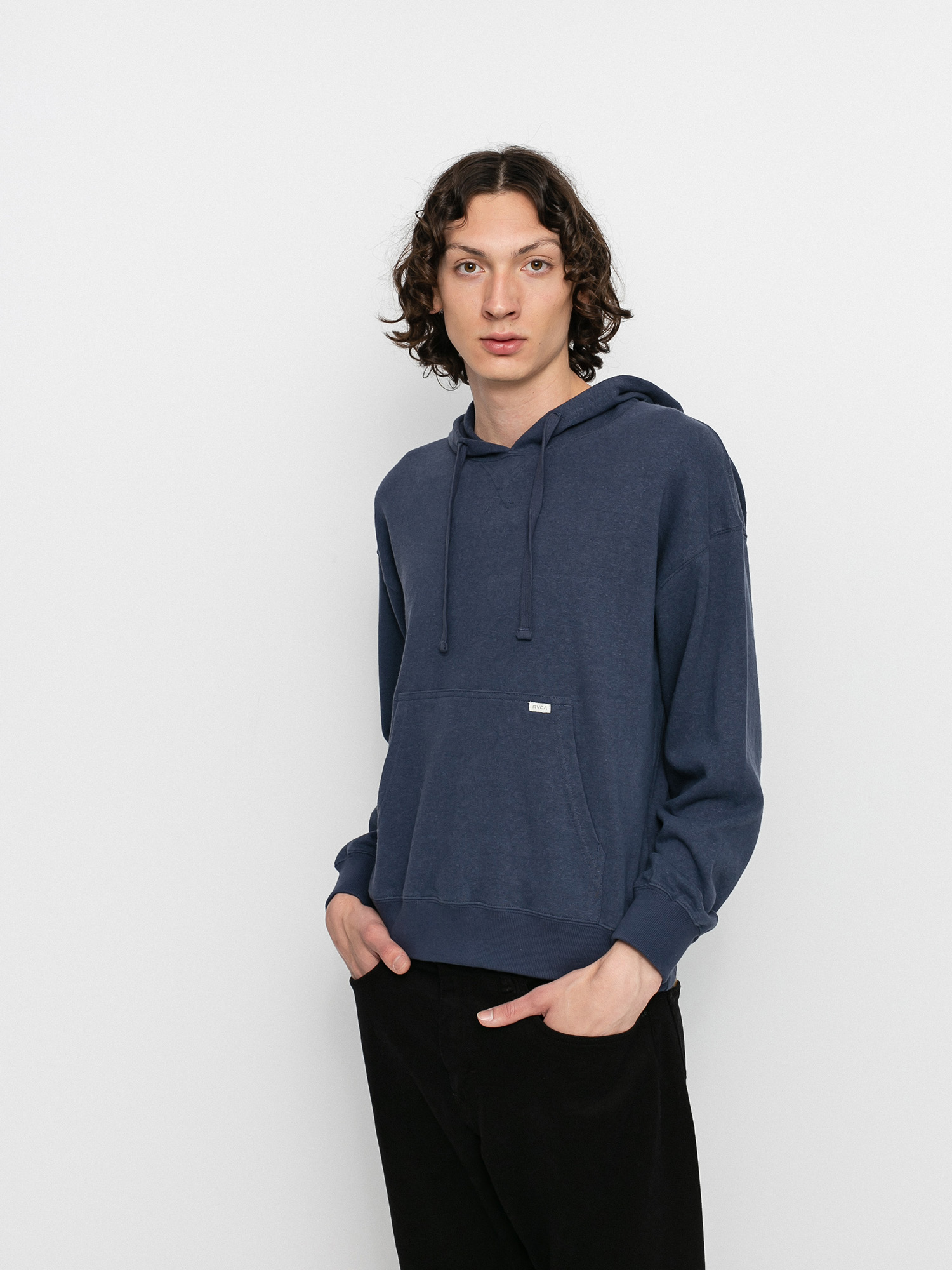 Mikina s kapucí RVCA Noble Hemp HD (indigo)