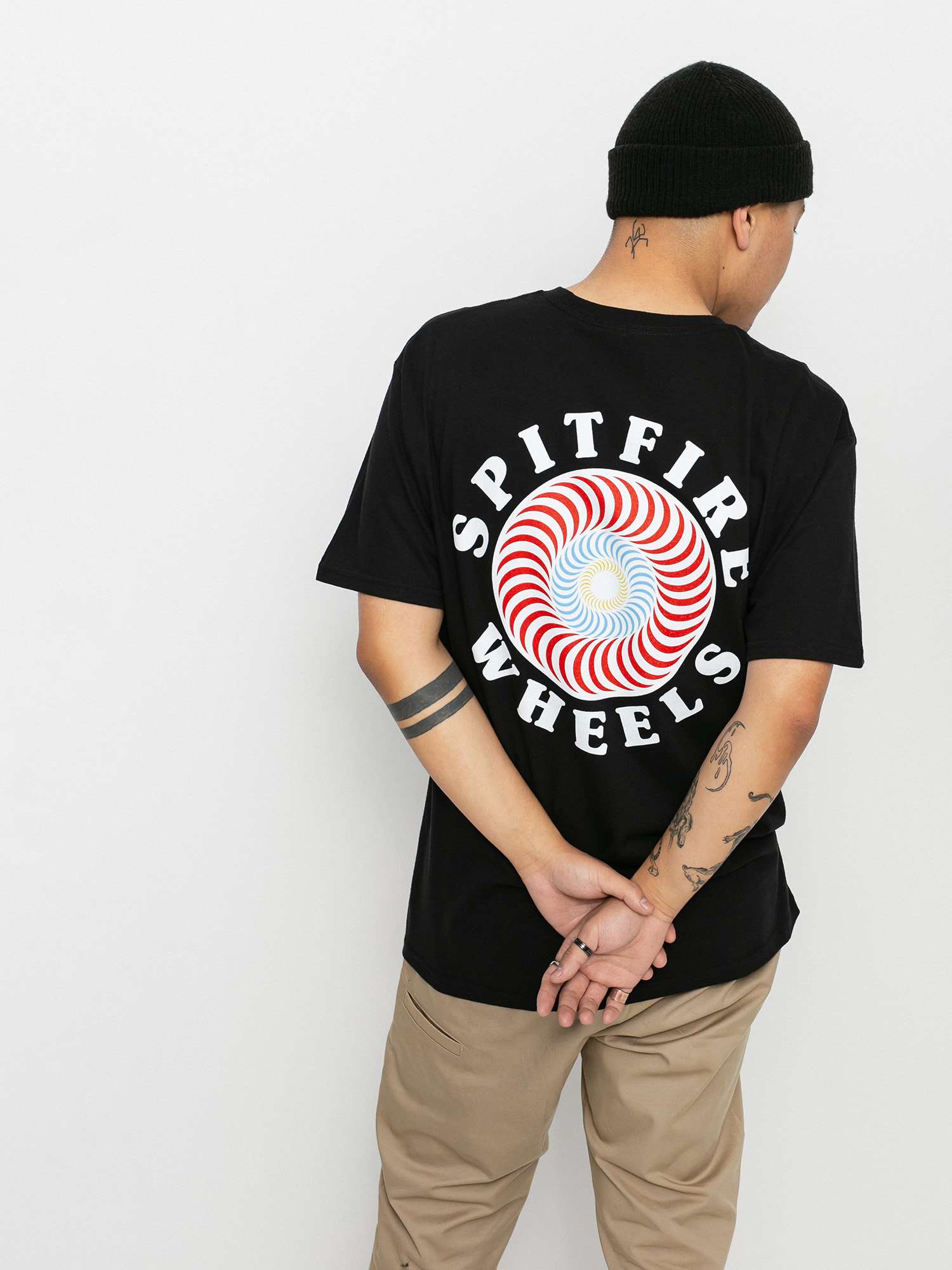 Tričko Spitfire Og Clsc Fill (black/red)