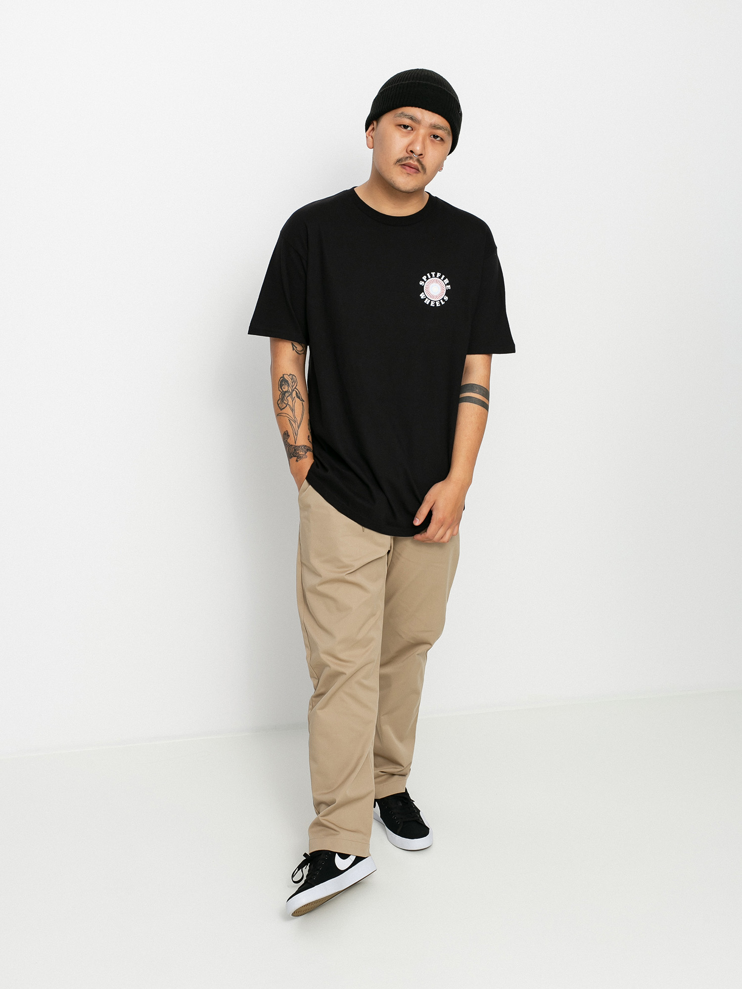 Tričko Spitfire Og Clsc Fill (black/red)