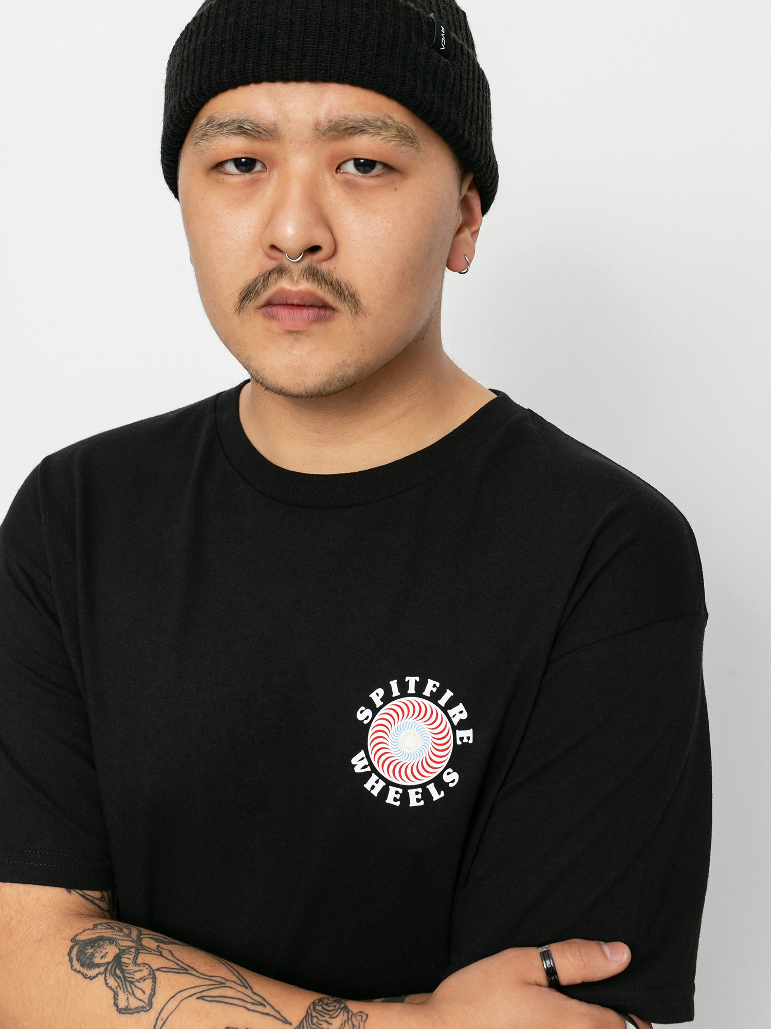 Tričko Spitfire Og Clsc Fill (black/red)