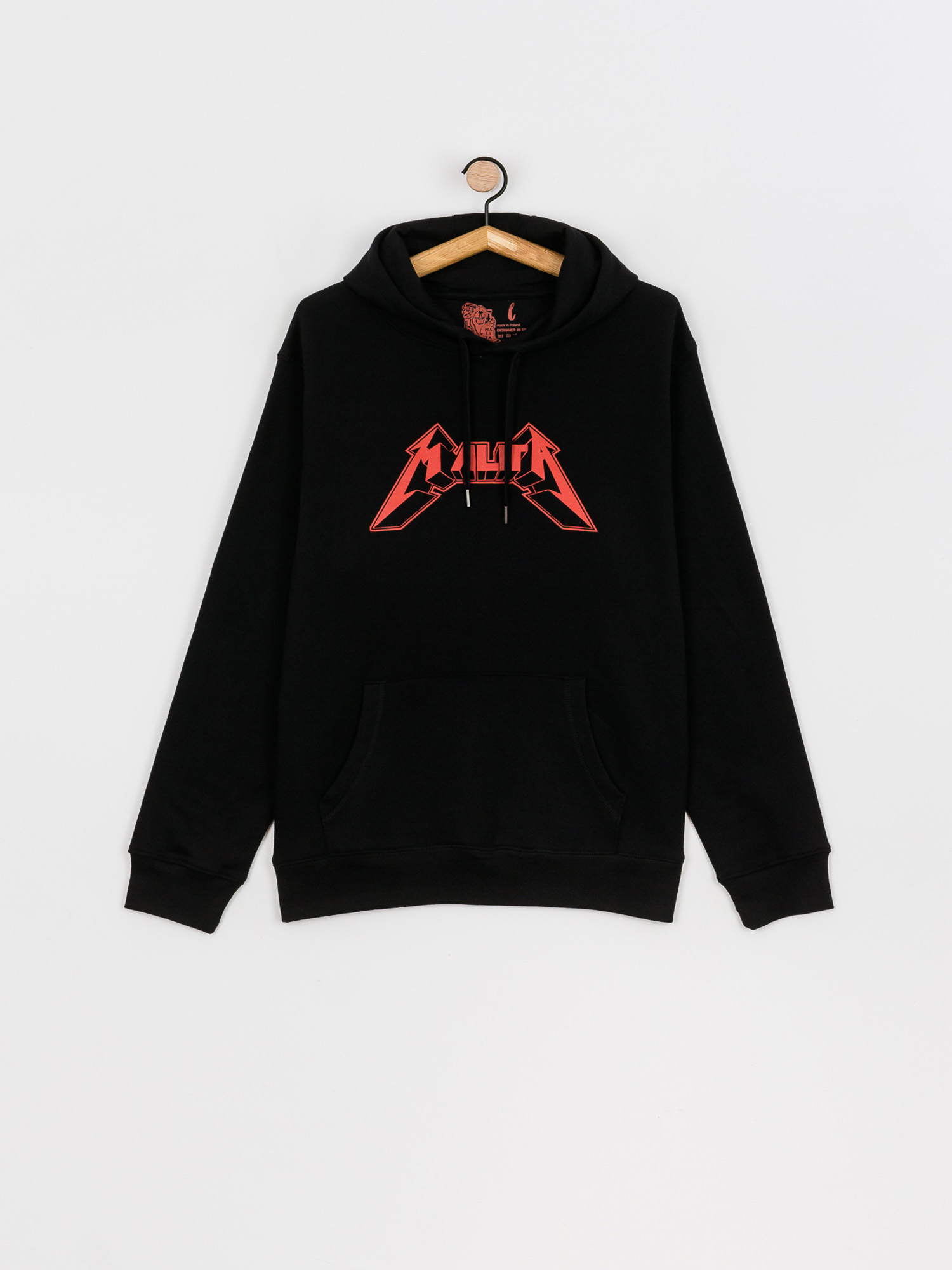 Mikina s kapucí Malita Metallica HD (black)