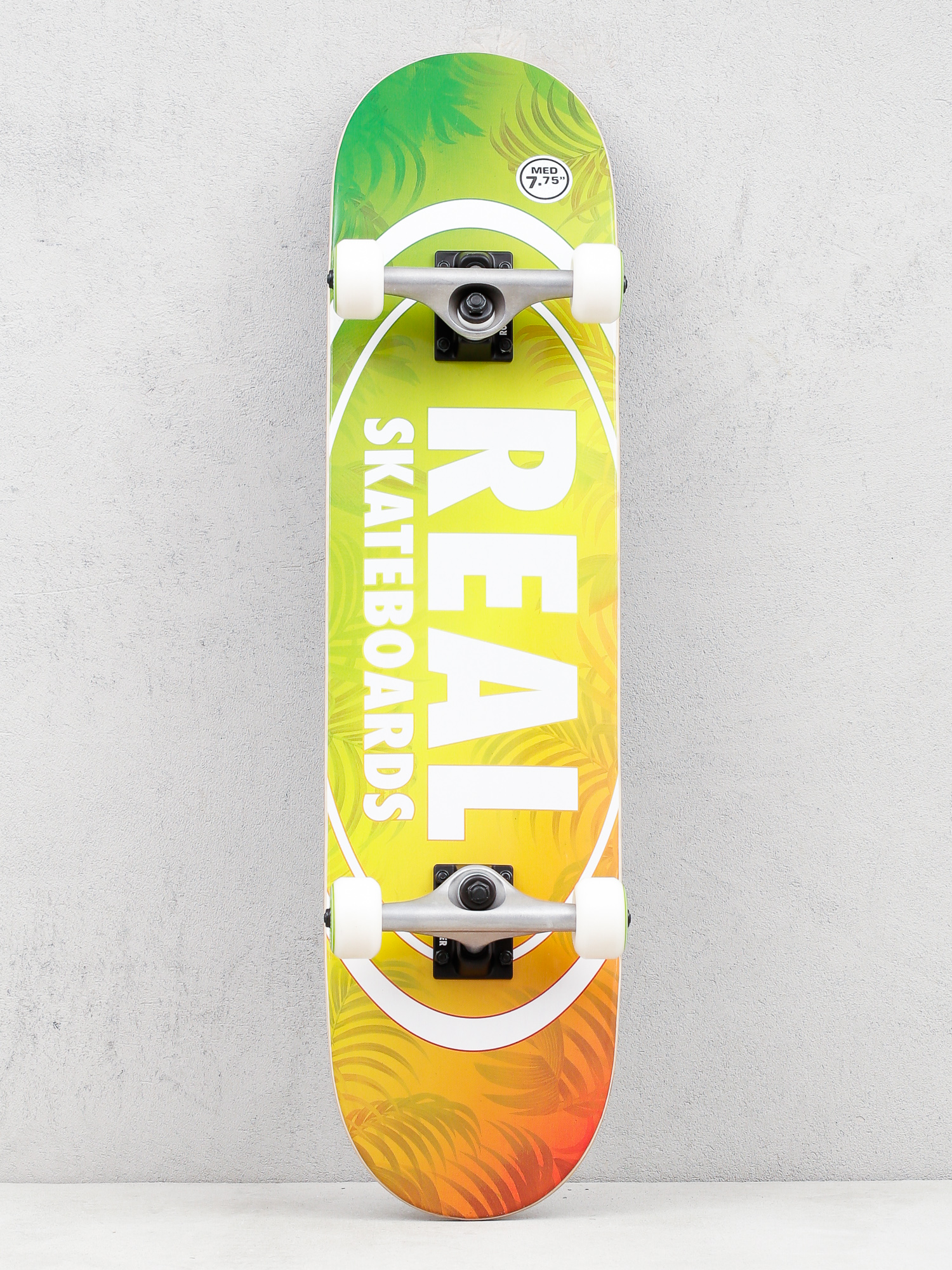 Skateboard Real Island Oval (green/orange)