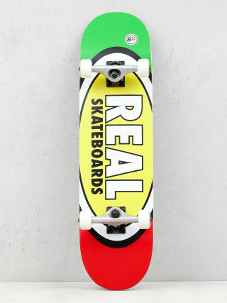 Skateboard Real Tm Edition Oval (green/yellow/red)
