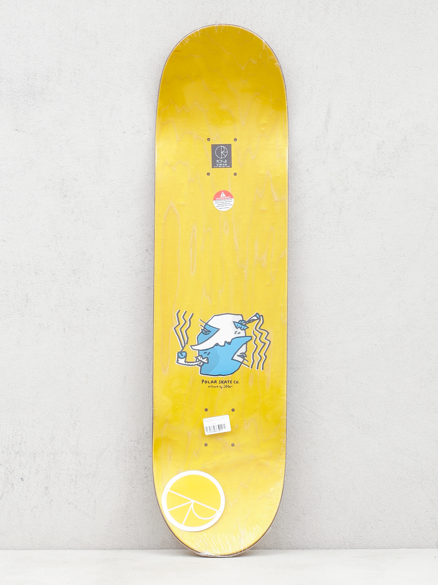 Deska Polar Skate Team Smoking Heads (yellow)