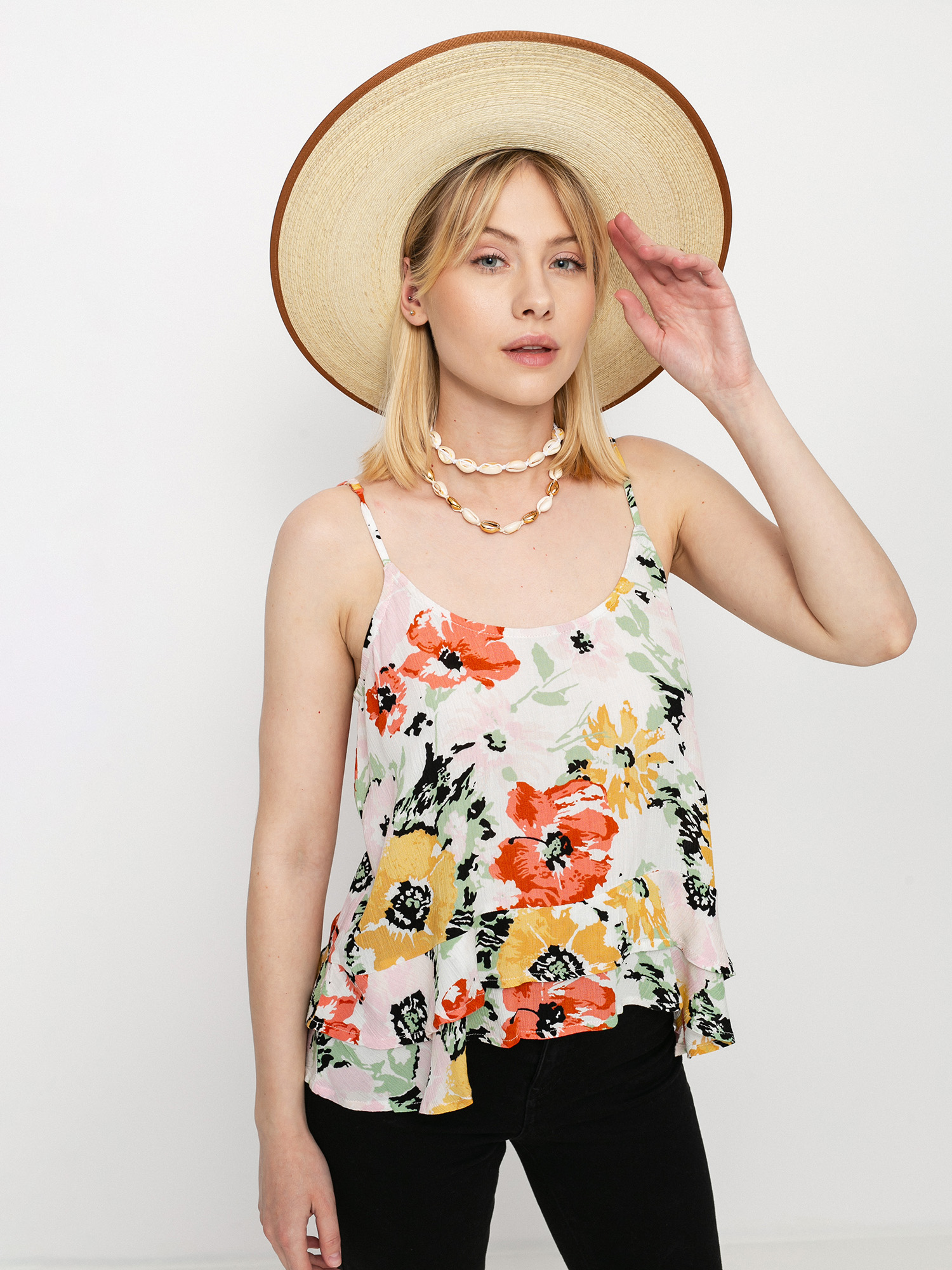 Tričko Volcom Thats My Type Cami Wmn (star white)