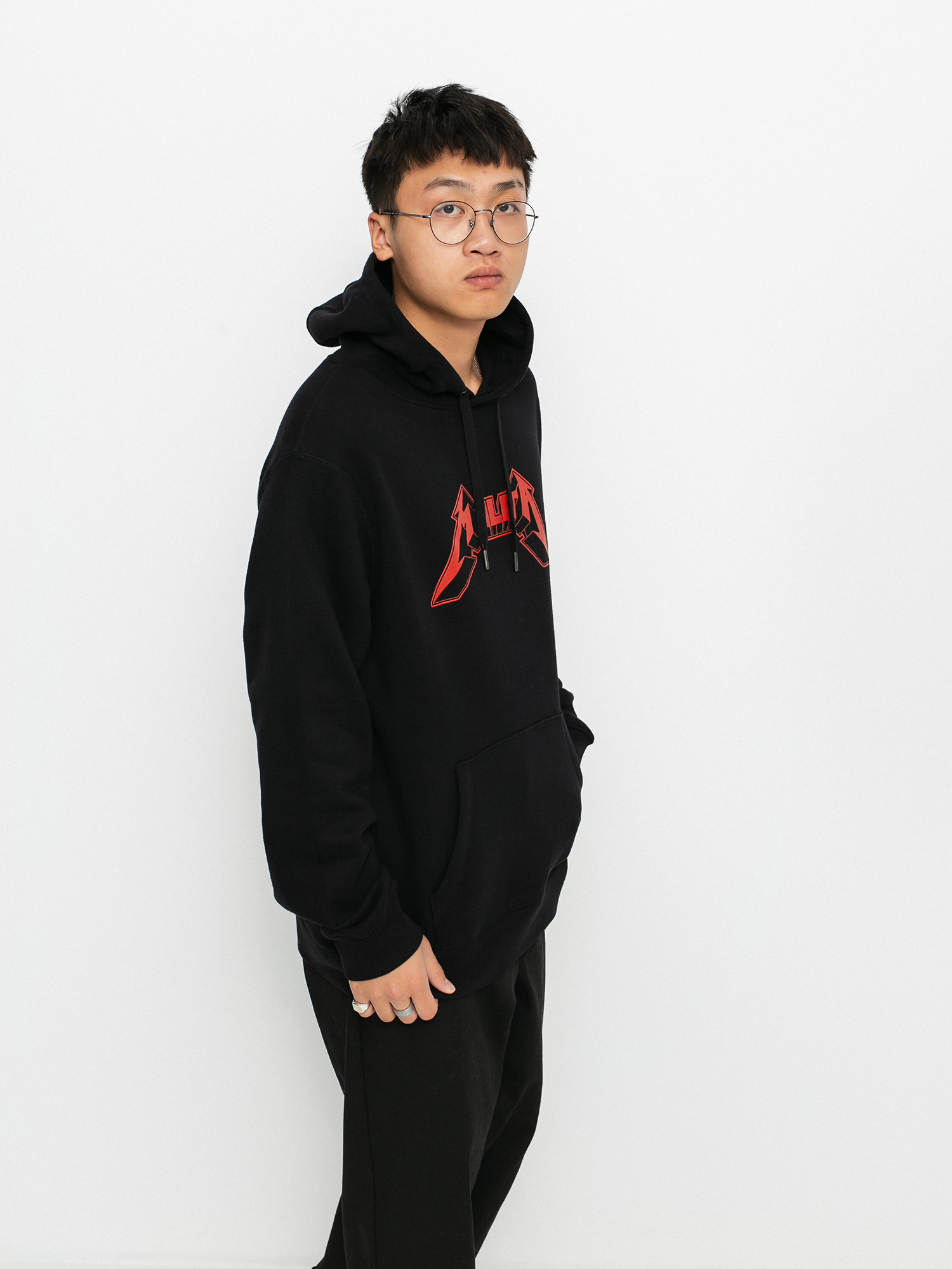 Mikina s kapucí Malita Metallica HD (black)