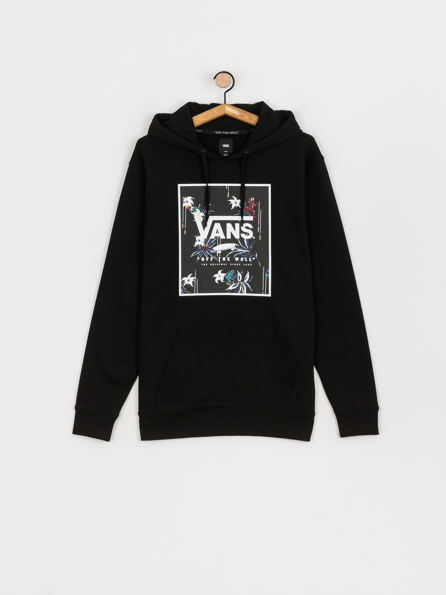 Mikina s kapucí Vans Dart Floral HD (black)