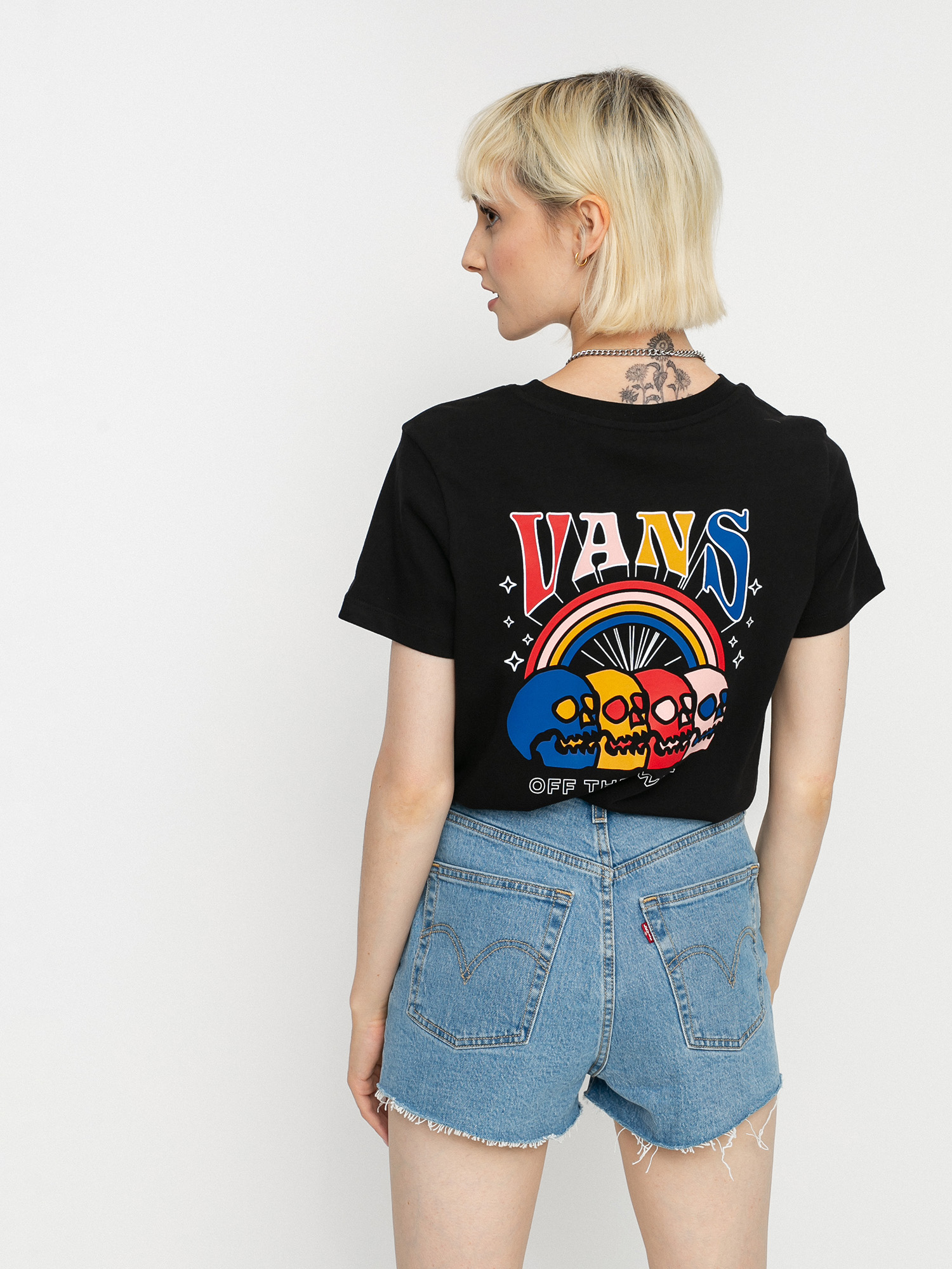 Tričko Vans Skelebow Wmn (black)