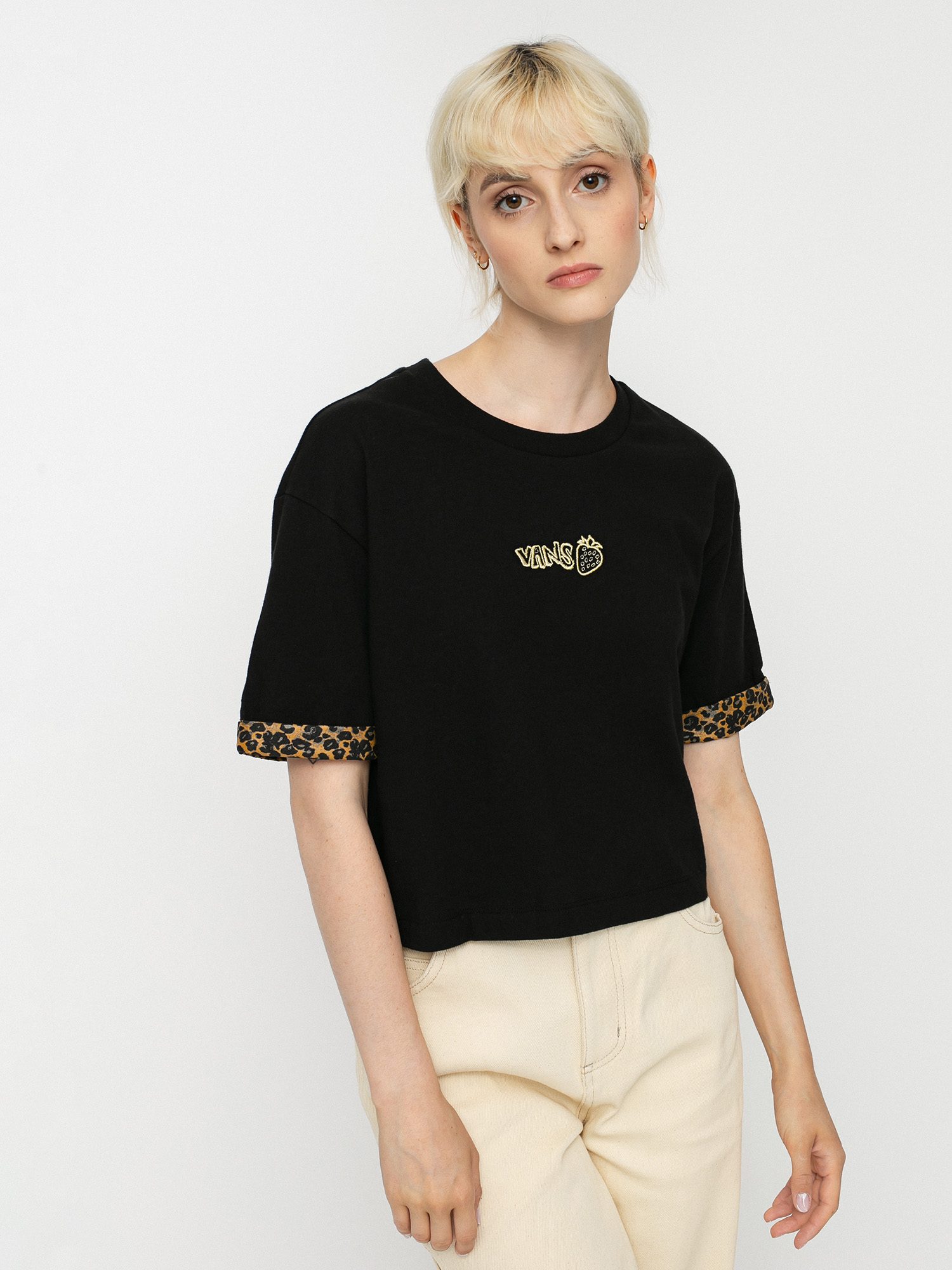 Tričko Vans Strauberry Boxy Wmn (black)