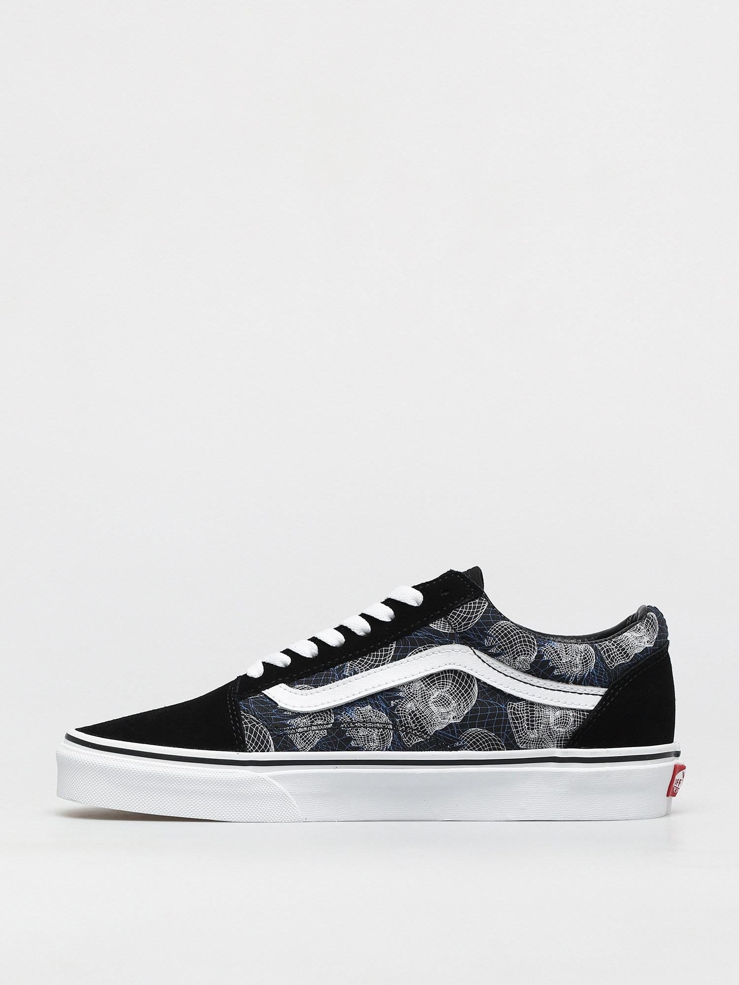 Boty Vans Old Skool (wireframe skulls/blktrwt)