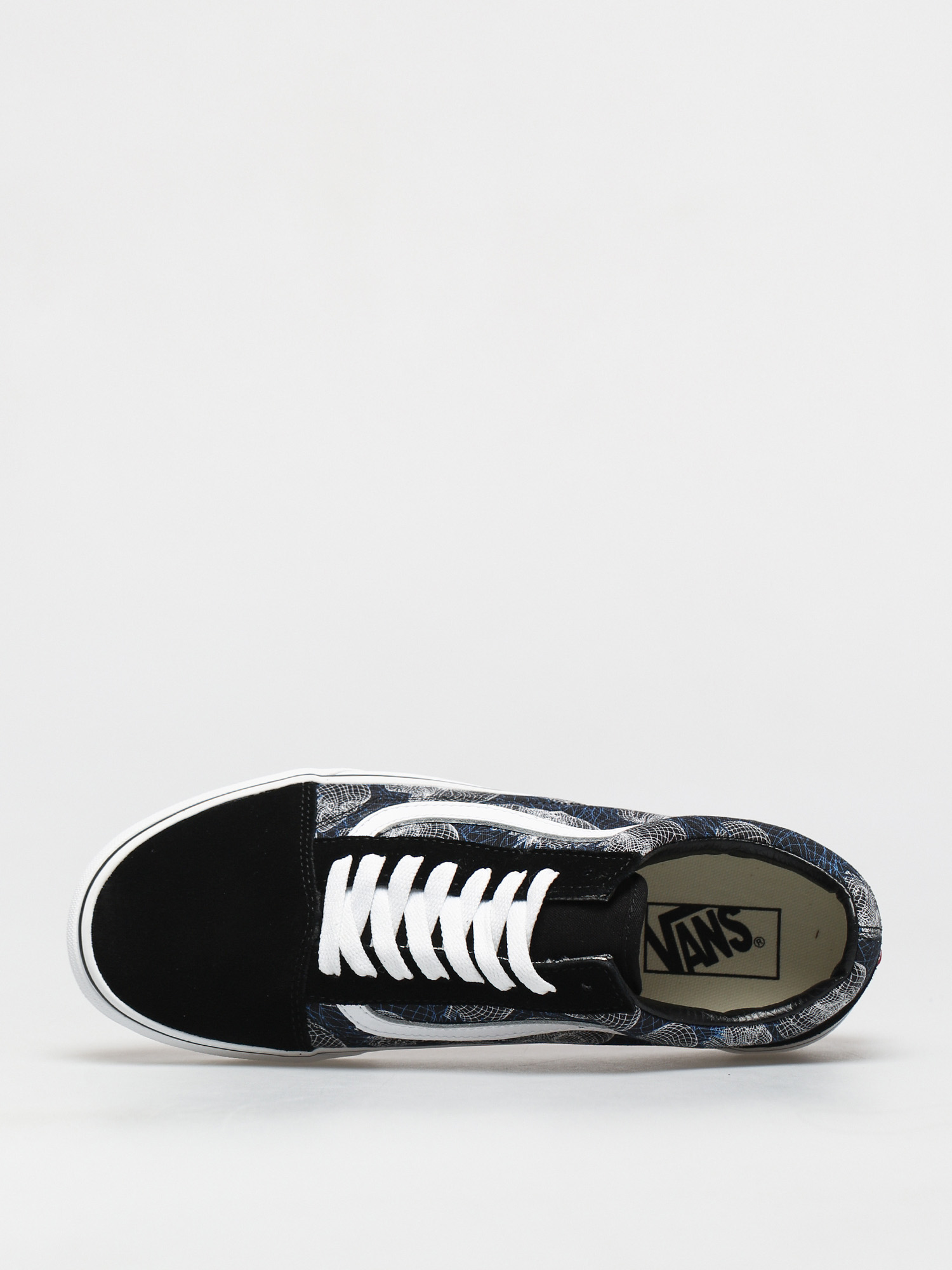 Boty Vans Old Skool (wireframe skulls/blktrwt)