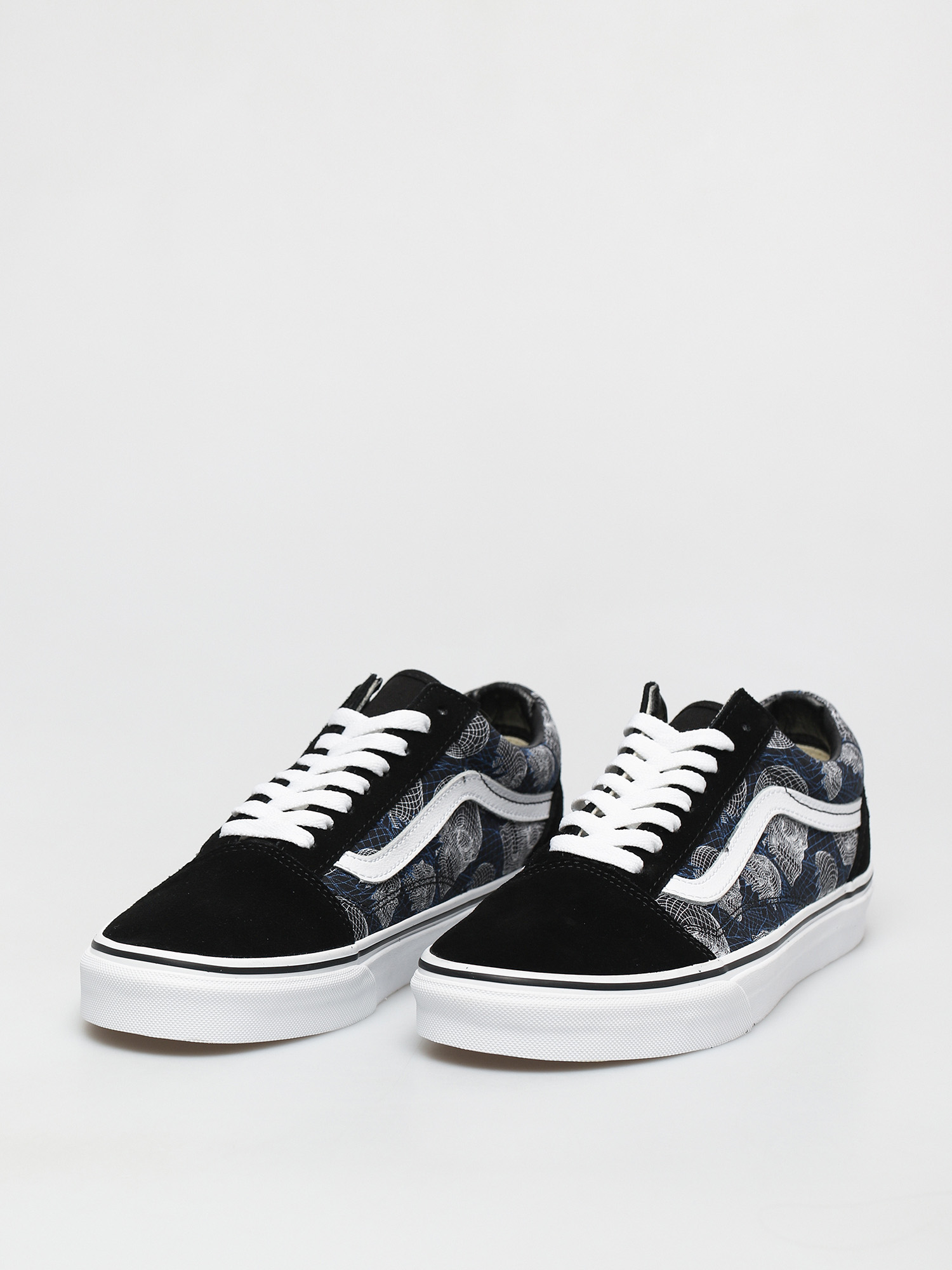 Boty Vans Old Skool (wireframe skulls/blktrwt)