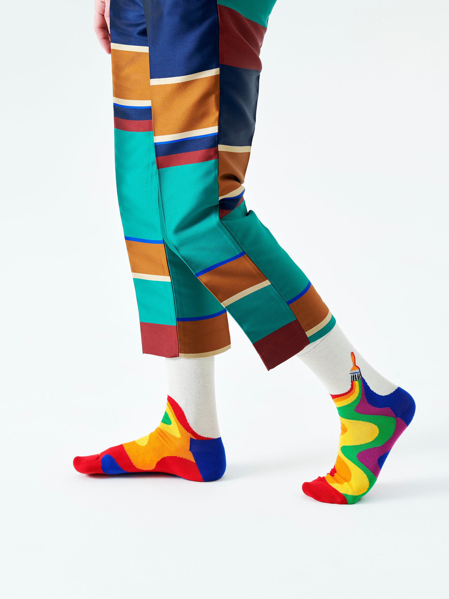 Ponožky Happy Socks Pride Color (white/multi)