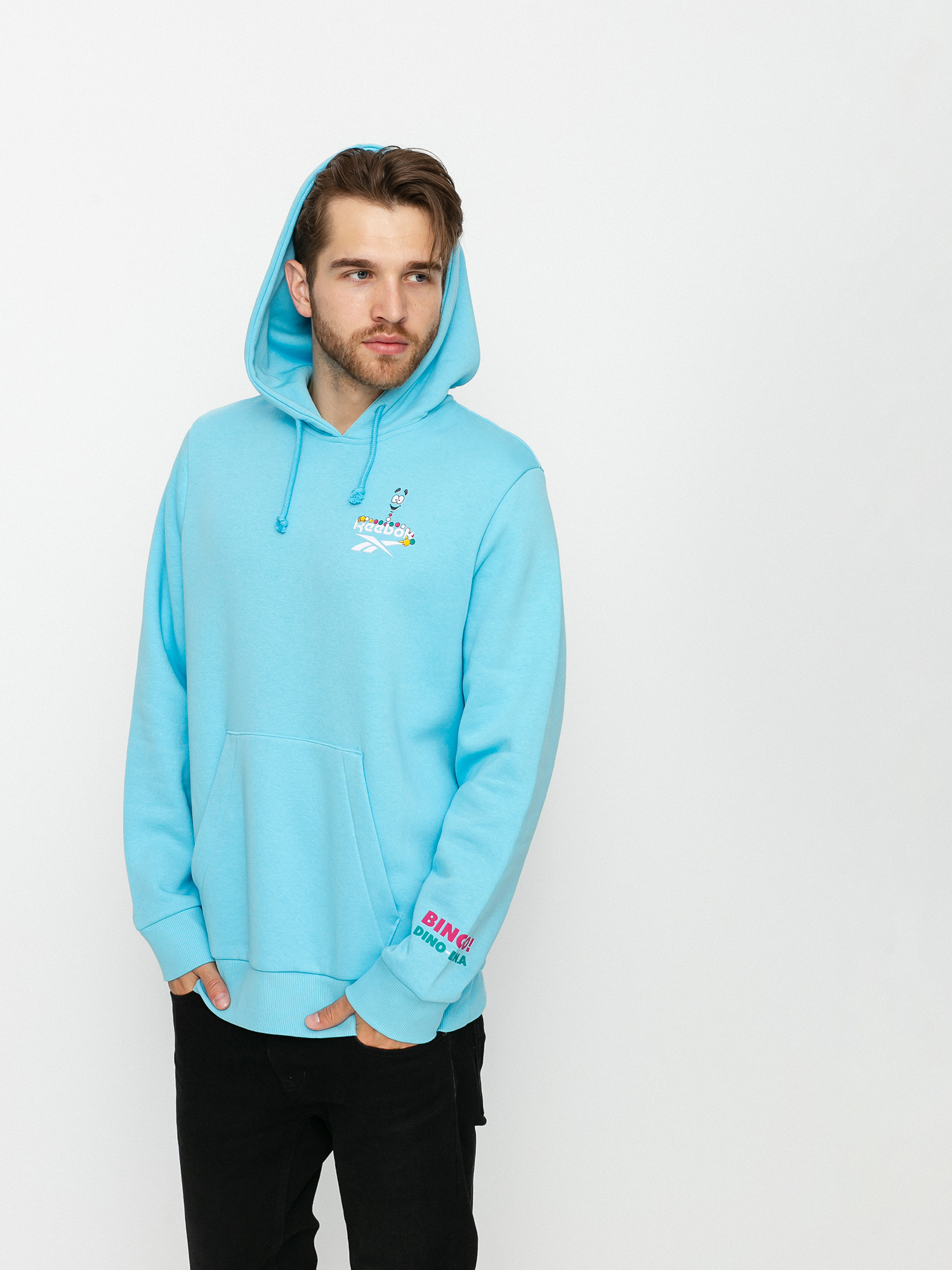 Mikina s kapucí Reebok X Jurassic Park Graphic HD (dgtblu)