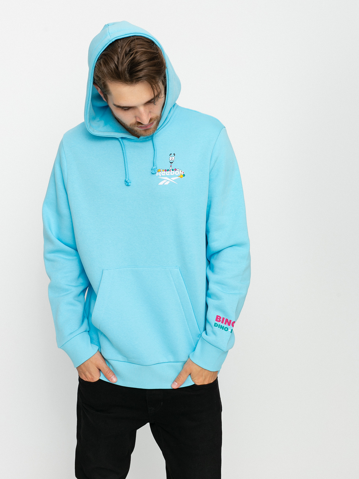 Mikina s kapucí Reebok X Jurassic Park Graphic HD (dgtblu)