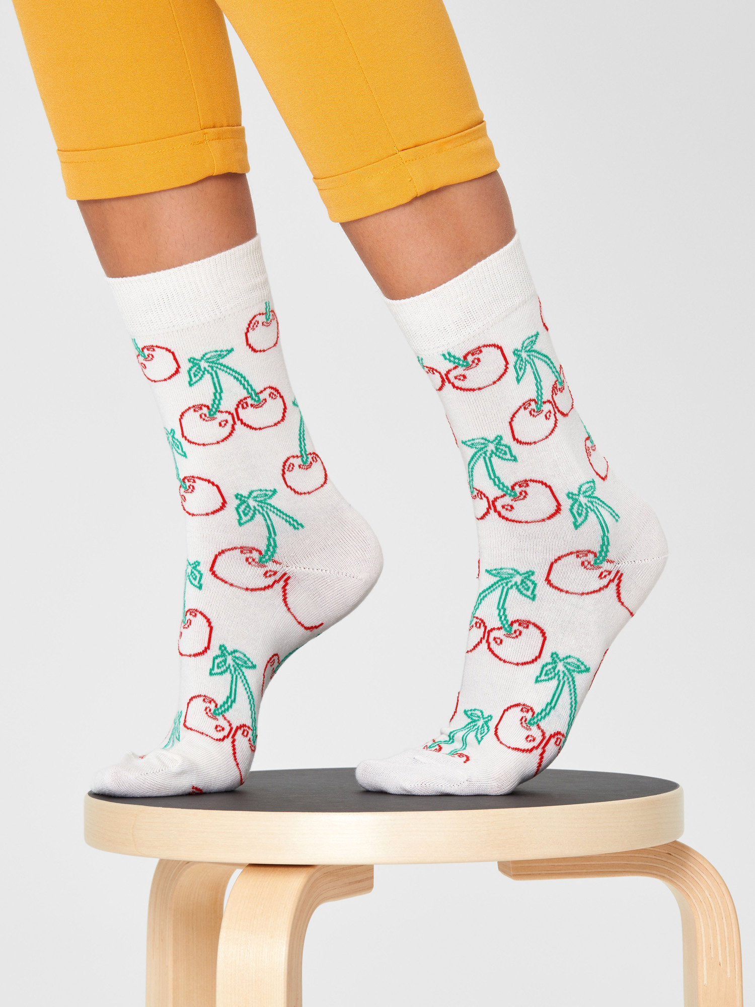 Ponožky Happy Socks Cherry (pale white)