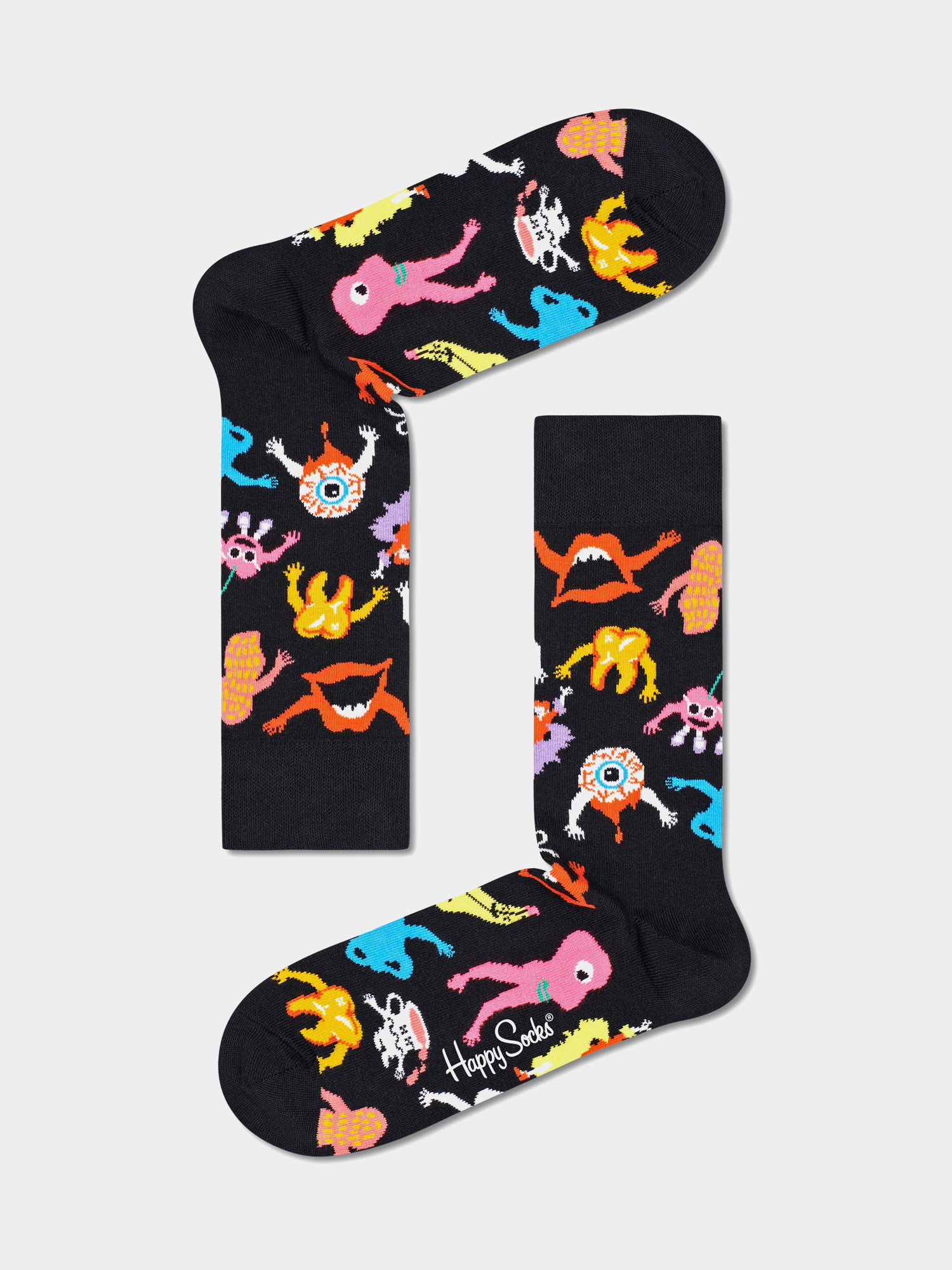 Ponožky Happy Socks Halloween Monsters (black/multi)