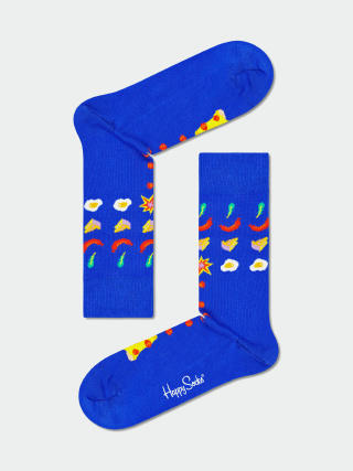 Ponožky Happy Socks Pizza Invaders (blue)