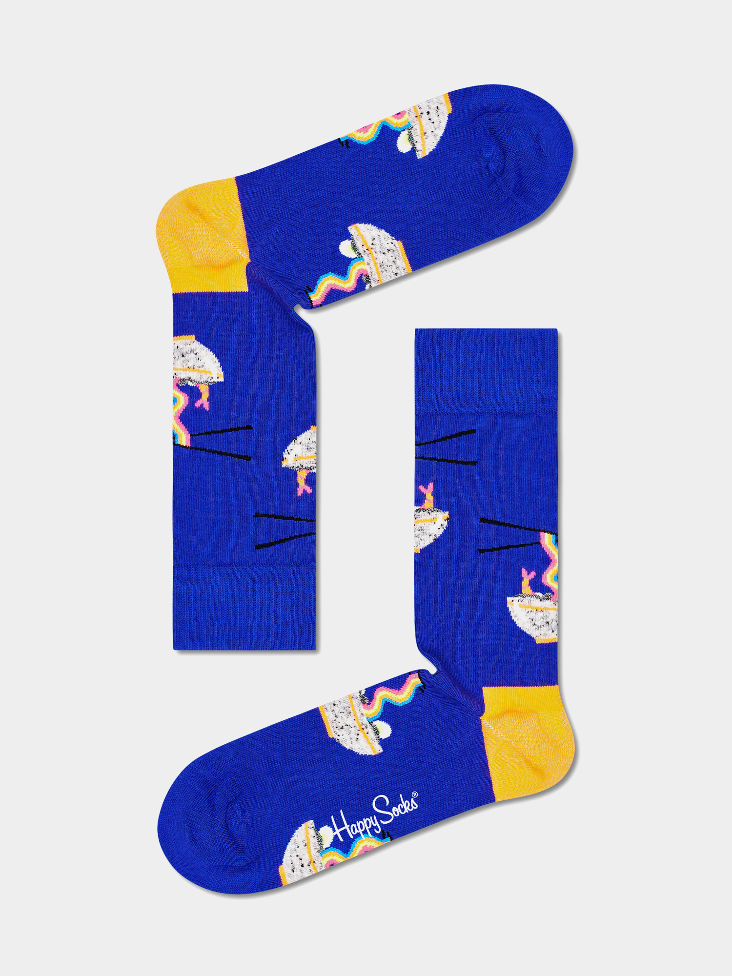 Ponožky Happy Socks Rainbow Ramen (purple/yellow)