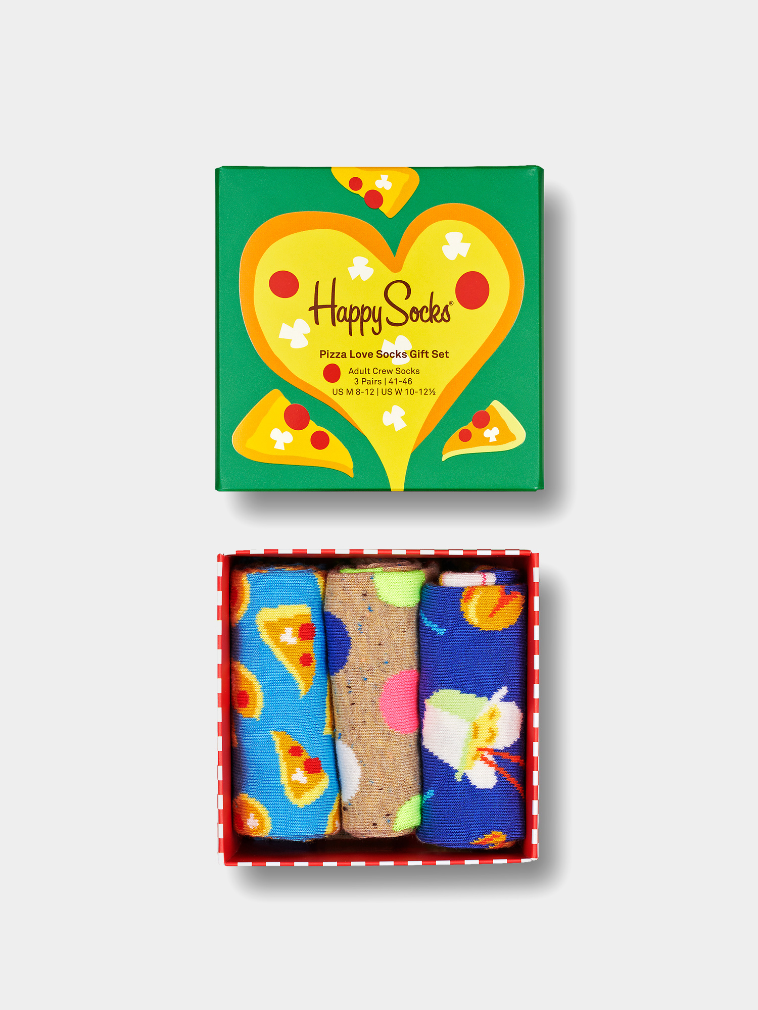 Ponožky Happy Socks Pizza Loves Gift Set 3Pk (multi)