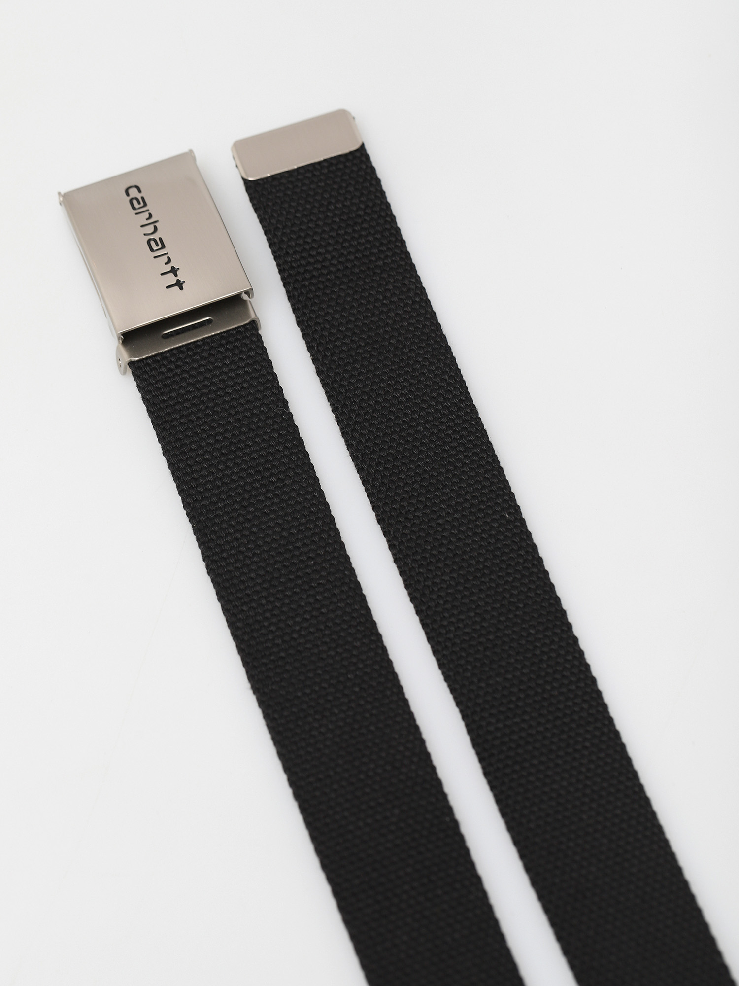 Pásek Carhartt WIP Clip Belt Chrome (black)