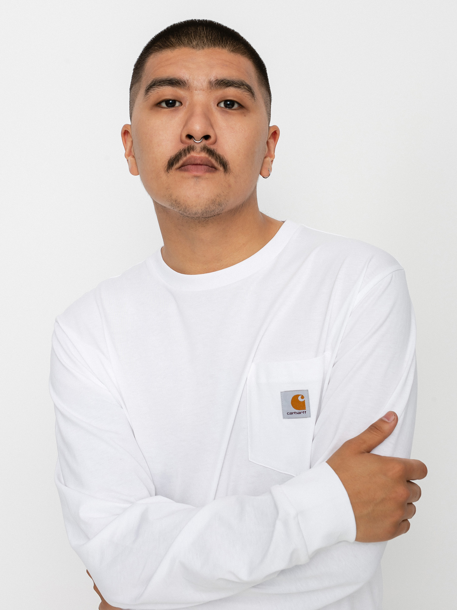 Triko Carhartt WIP Pocket (white)