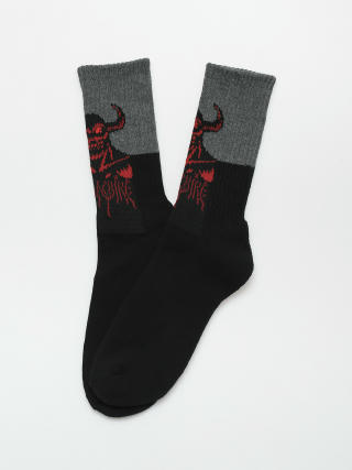 Ponožky Toy Machine Hell Monster Crew (grey/black)